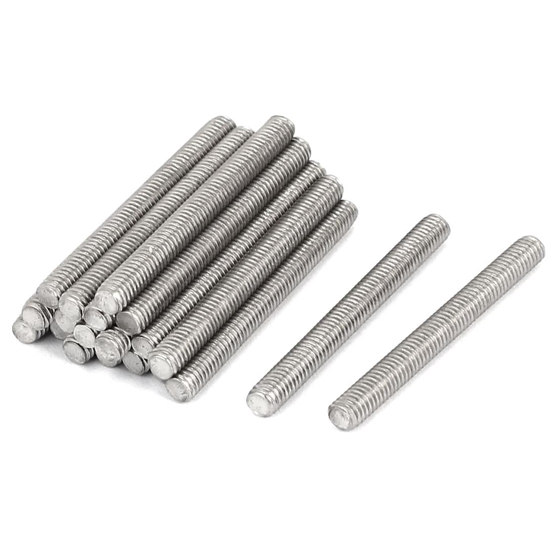 Unique Bargains M4 x 40mm 304 Stainless Steel Fully Threaded Rod Bar Studs Fasteners 20pcs #S26031900UX2288