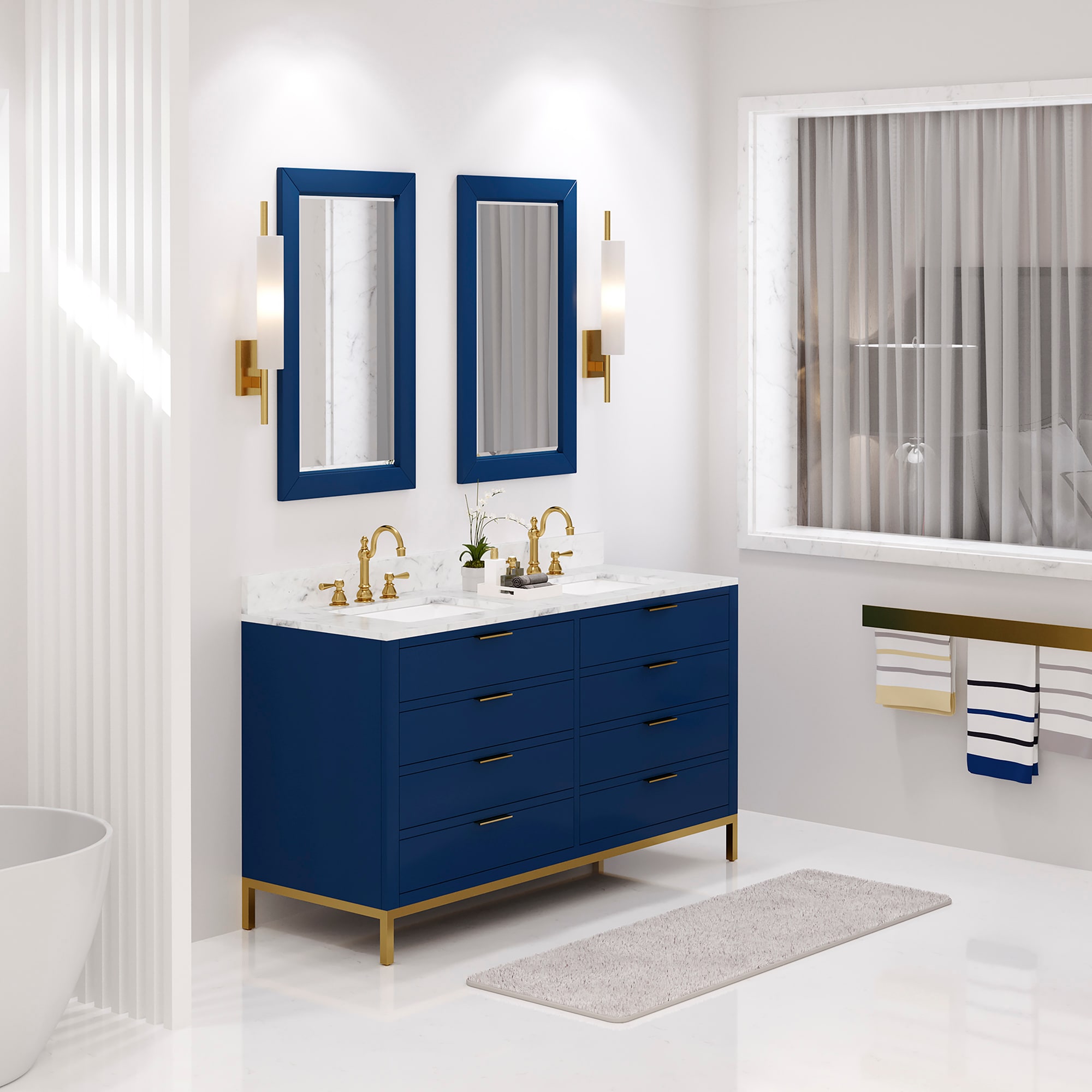 Water Creation BR60CW06MB-000000000 Bath-Vanity-Combo - View #3