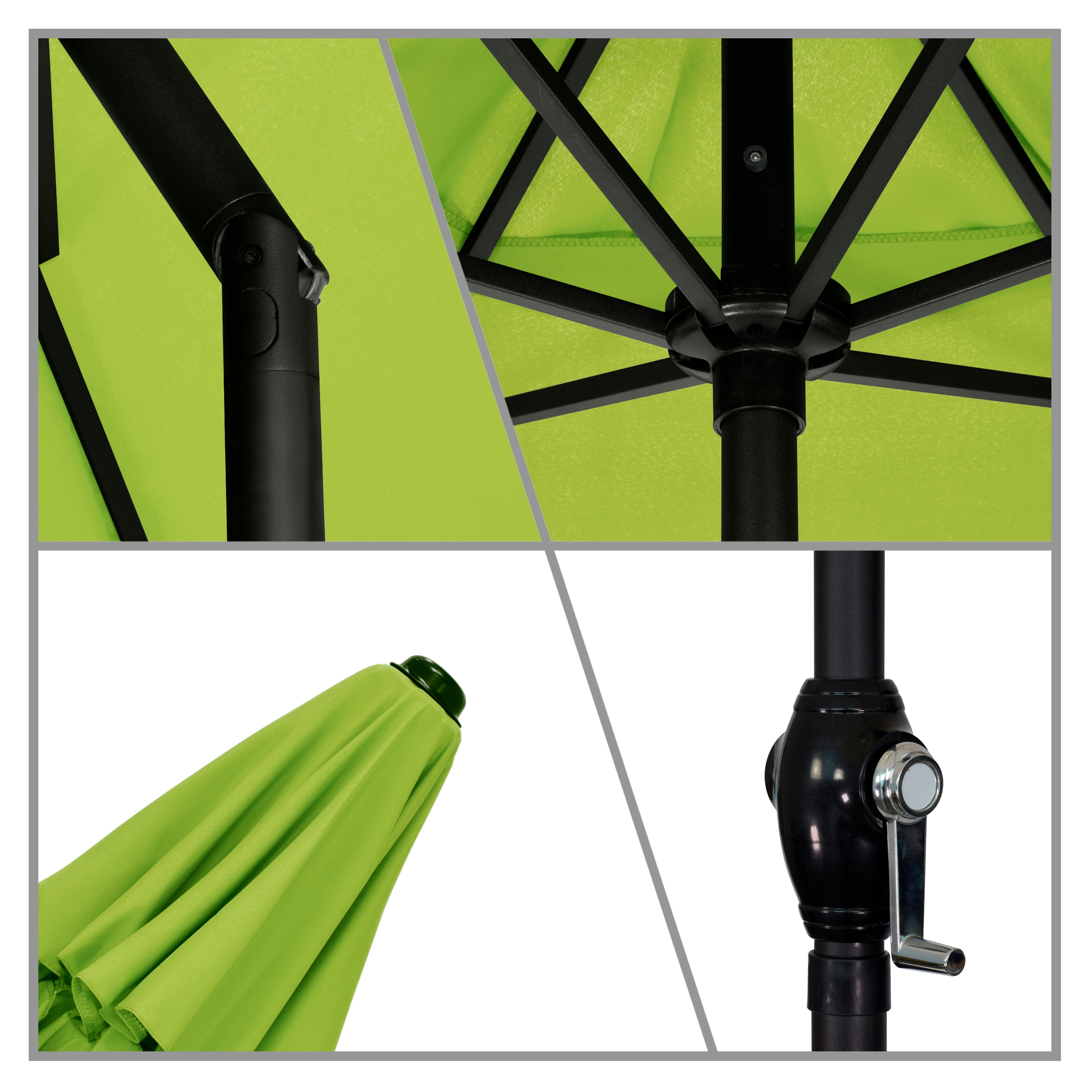 Astella 9-ft Solid Push-button Tilt Market Patio Umbrella in the Patio ...