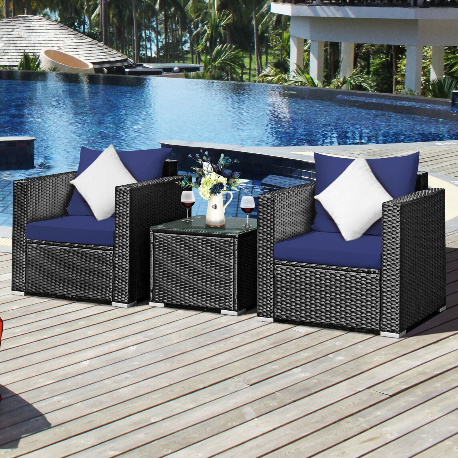 Forclover HYFE-66530GR Patio-Conversation-Sets - View #2