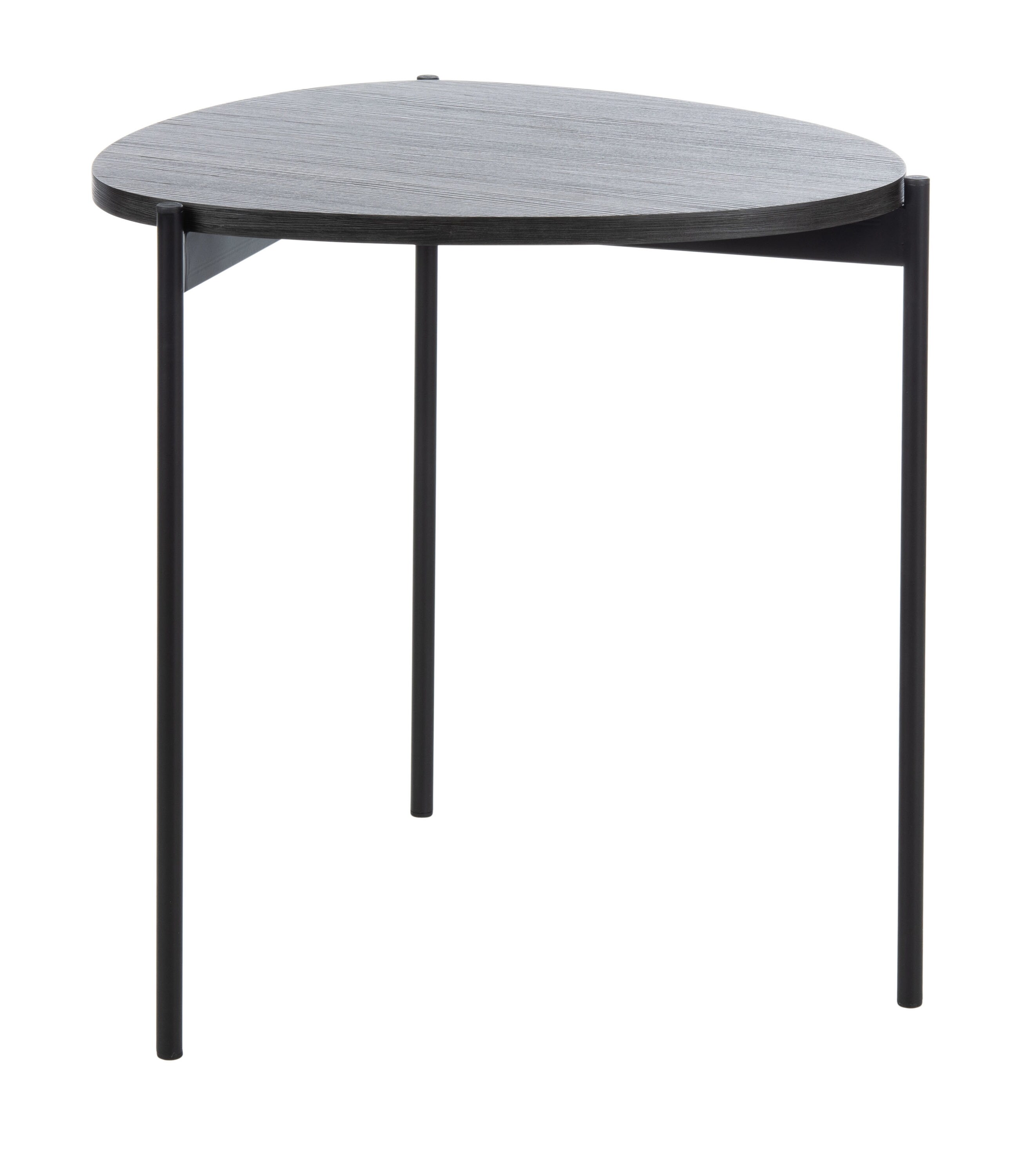 Safavieh ACC4203A Sven 19.7-in W x 21.6-in H Dark Gray Oak/Black Wood veneer Triangle Modern End Table Assembly Required