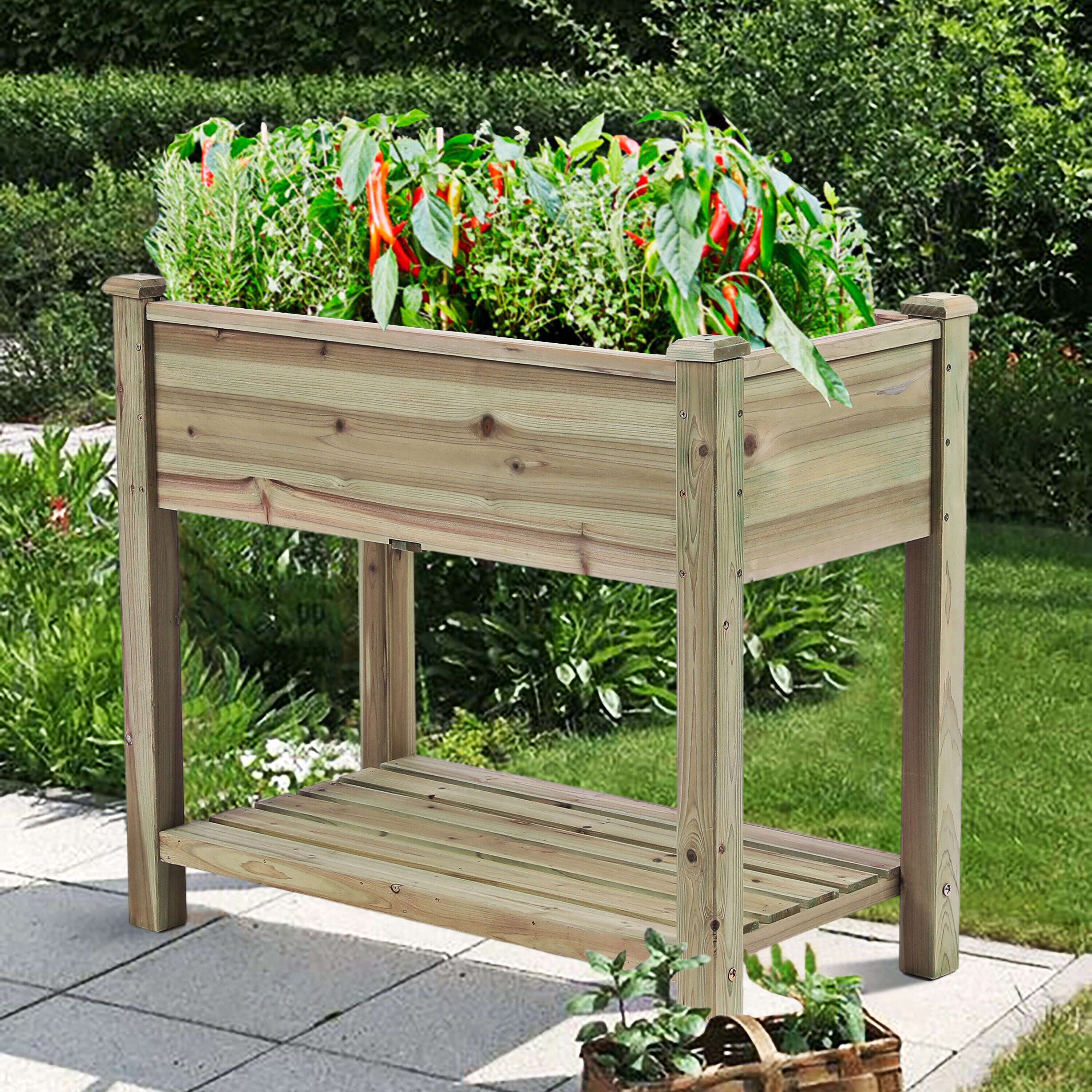 LuxenHome WHPL885 Raised-Garden-Beds - View #4