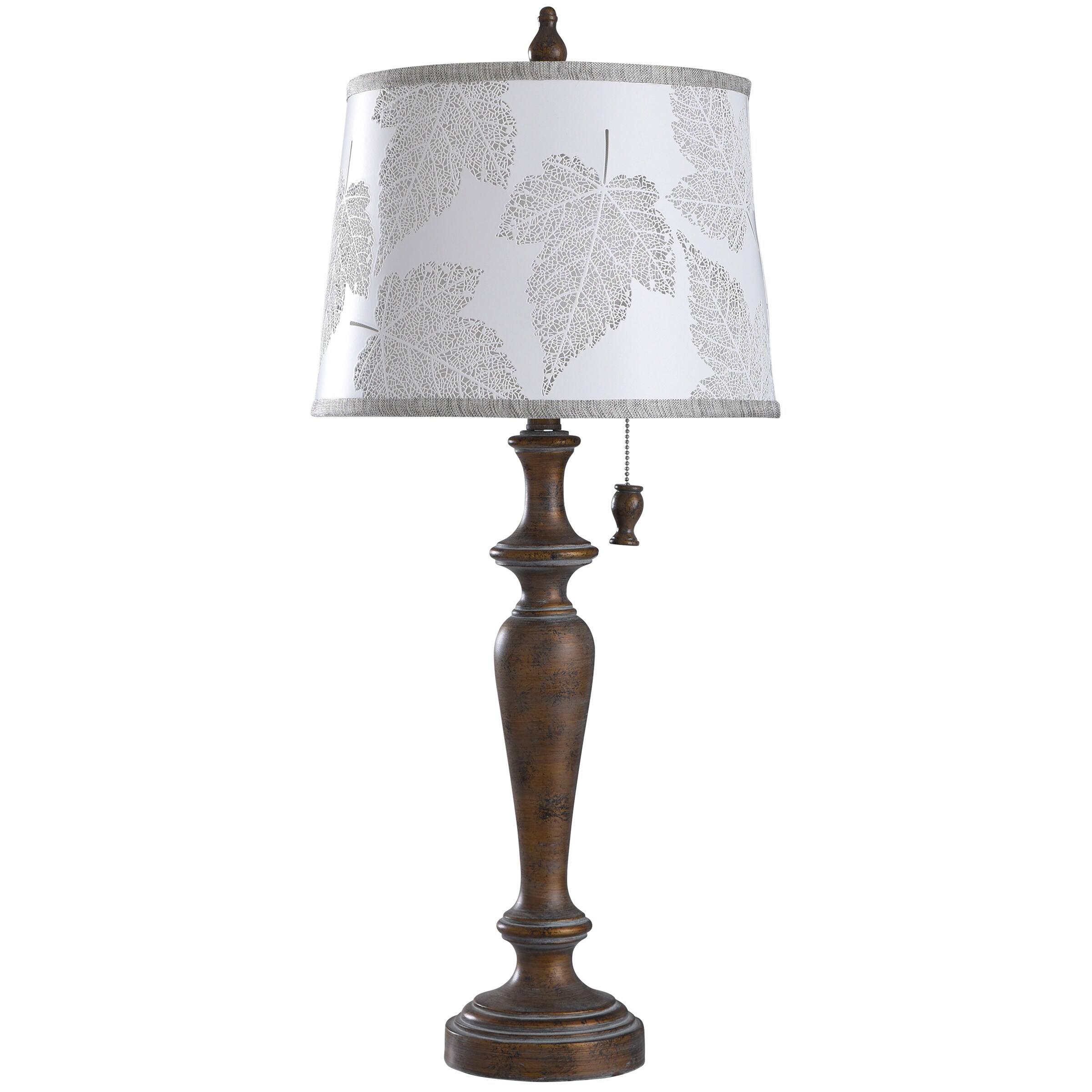 StyleCraft Home Collection L318042DS Girona 30-in Girona Blue Table Lamp with Fabric Shade