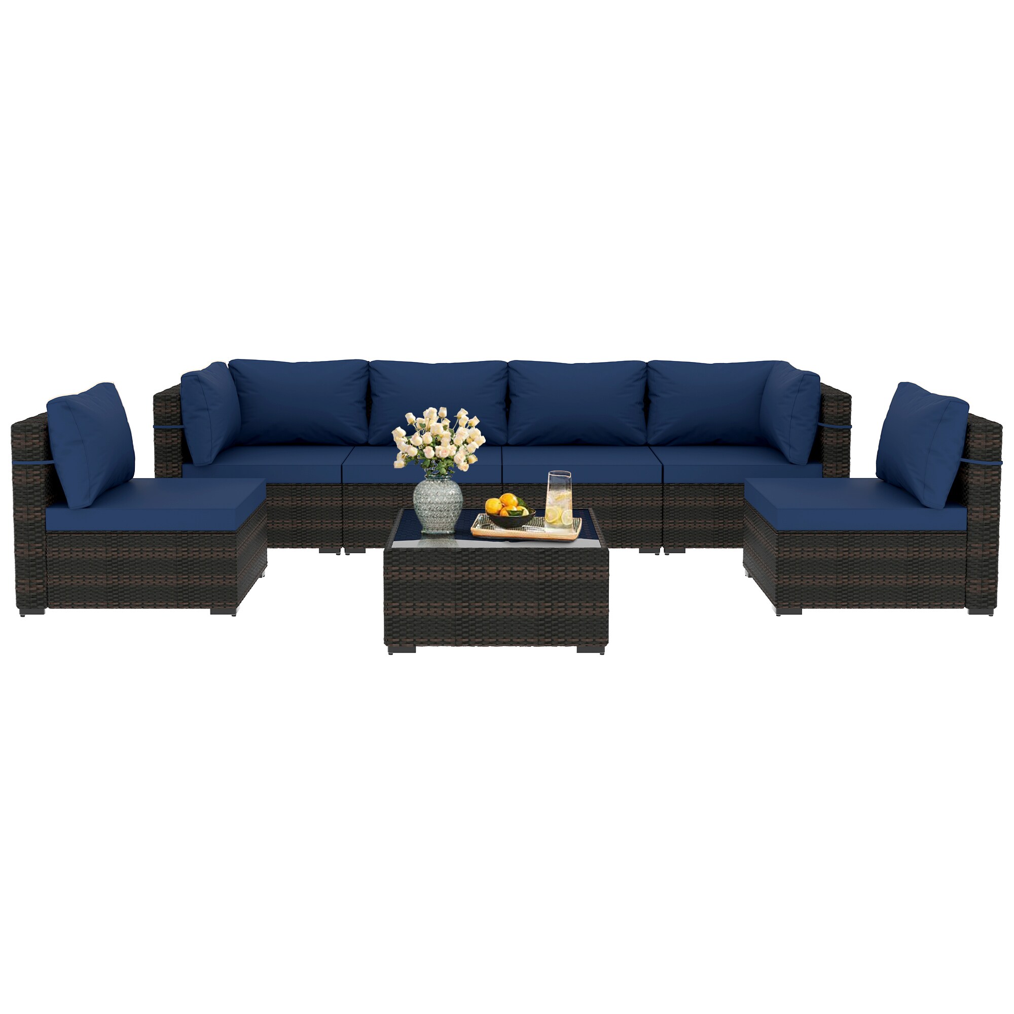 UPHA TBSF-ABC-NAVYBLUE Patio-Conversation-Sets - View #2