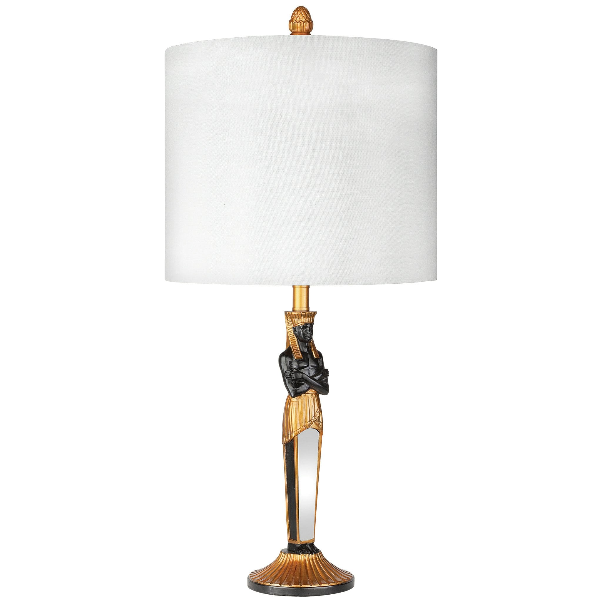 Design Toscano PD61930 24-in Multiple LED On/Off Switch Table Lamp with Fabric Shade