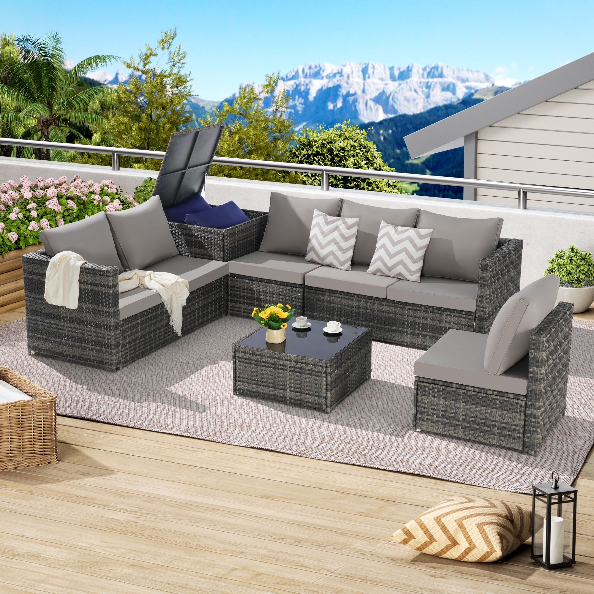 SINOFURN SYB670033BN Patio-Sofas-Daybeds - View #14
