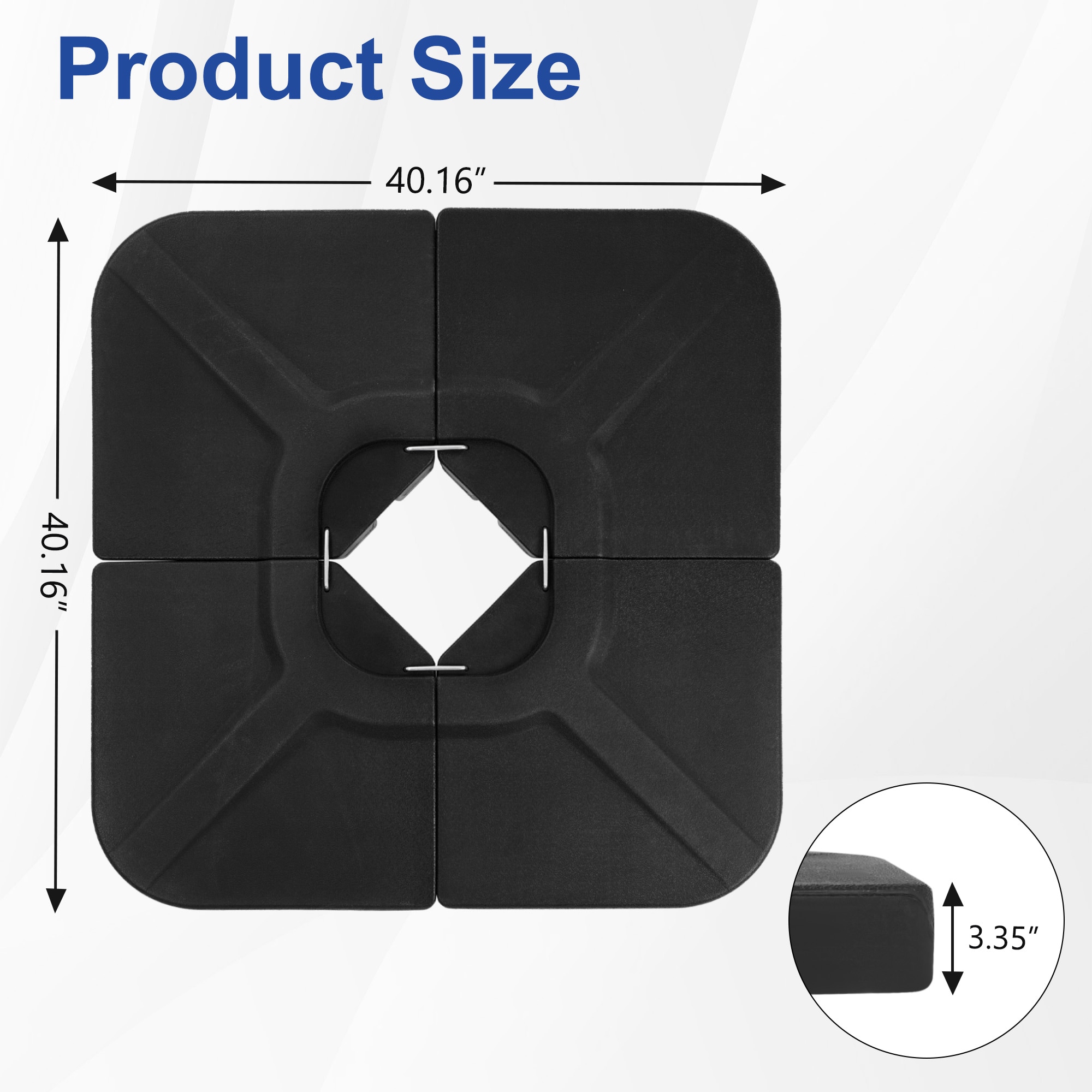 VOUA ZZSB-BK Umbrella-Bases - View #5