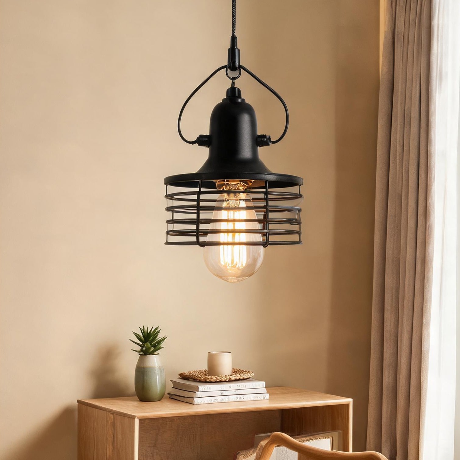 Naturefalls Pendant Light - LED Lighting Electronics Equipment Luminous Lighting 11.2 x 7.1 x 7.7 in