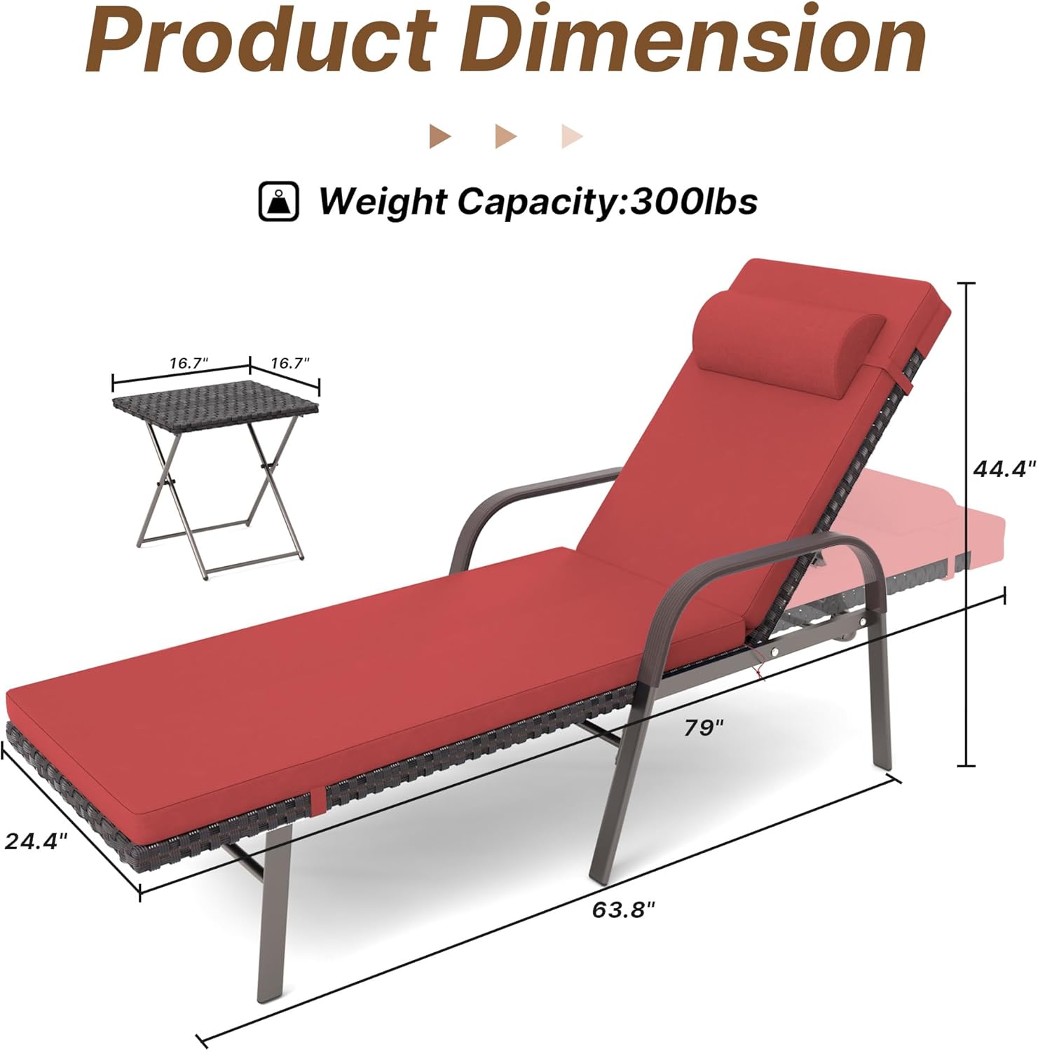 ALAULM LS-ARMTC-RED Chaises-Settees - View #3