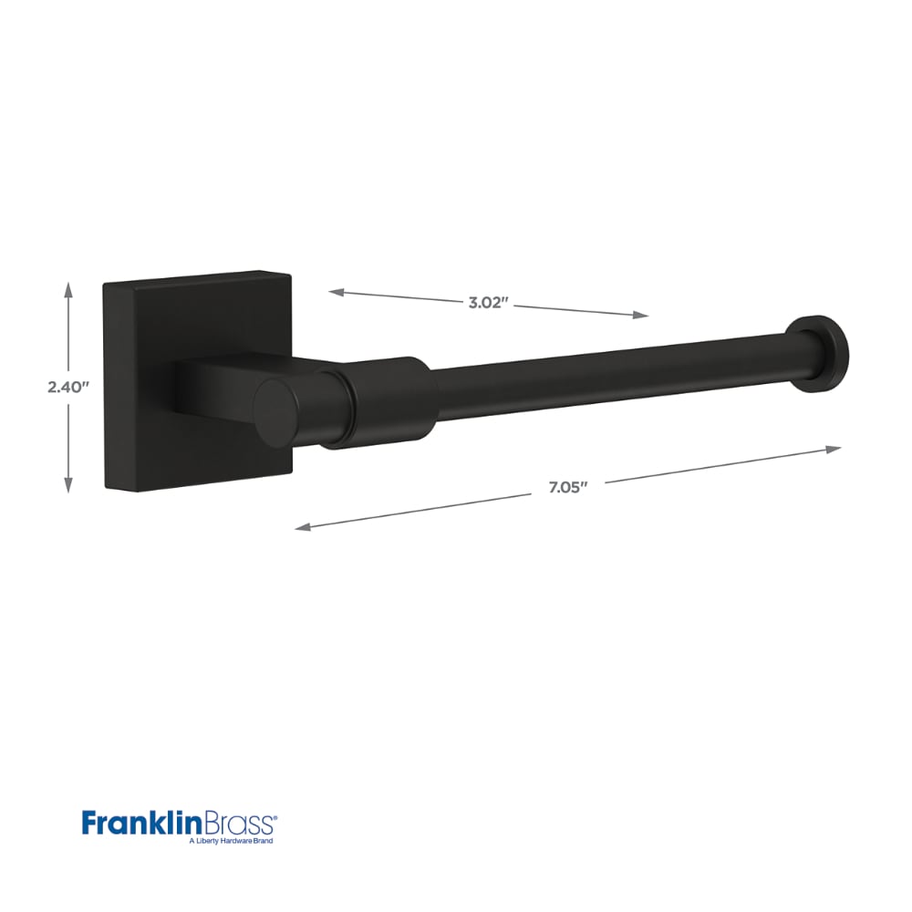 Franklin Brass 47664-MB Free Standing Toilet Paper Holder Finish: Matte Black