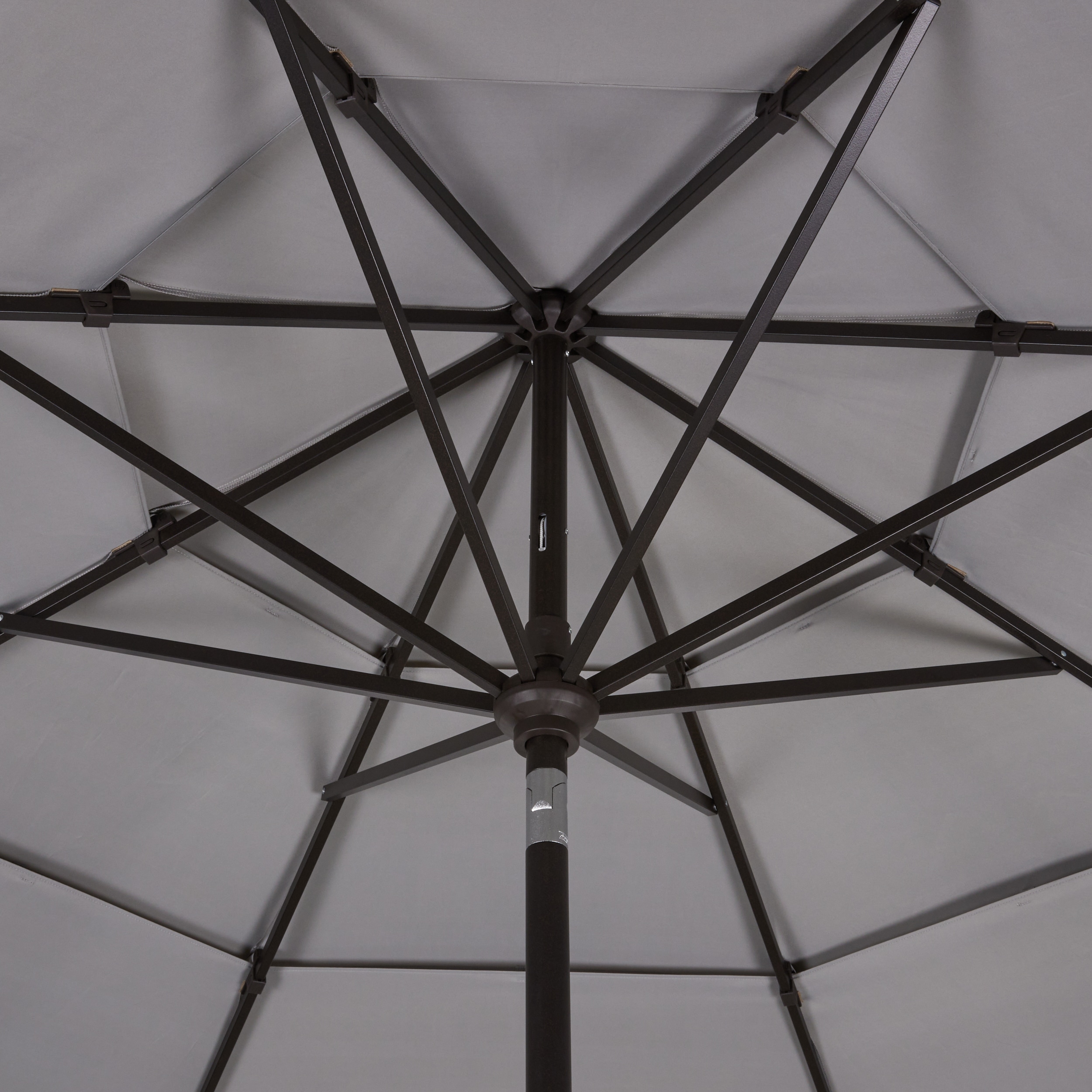 Origin 21 11-ft Aluminum Octagon Gray Auto-tilt Market Patio Umbrella ...