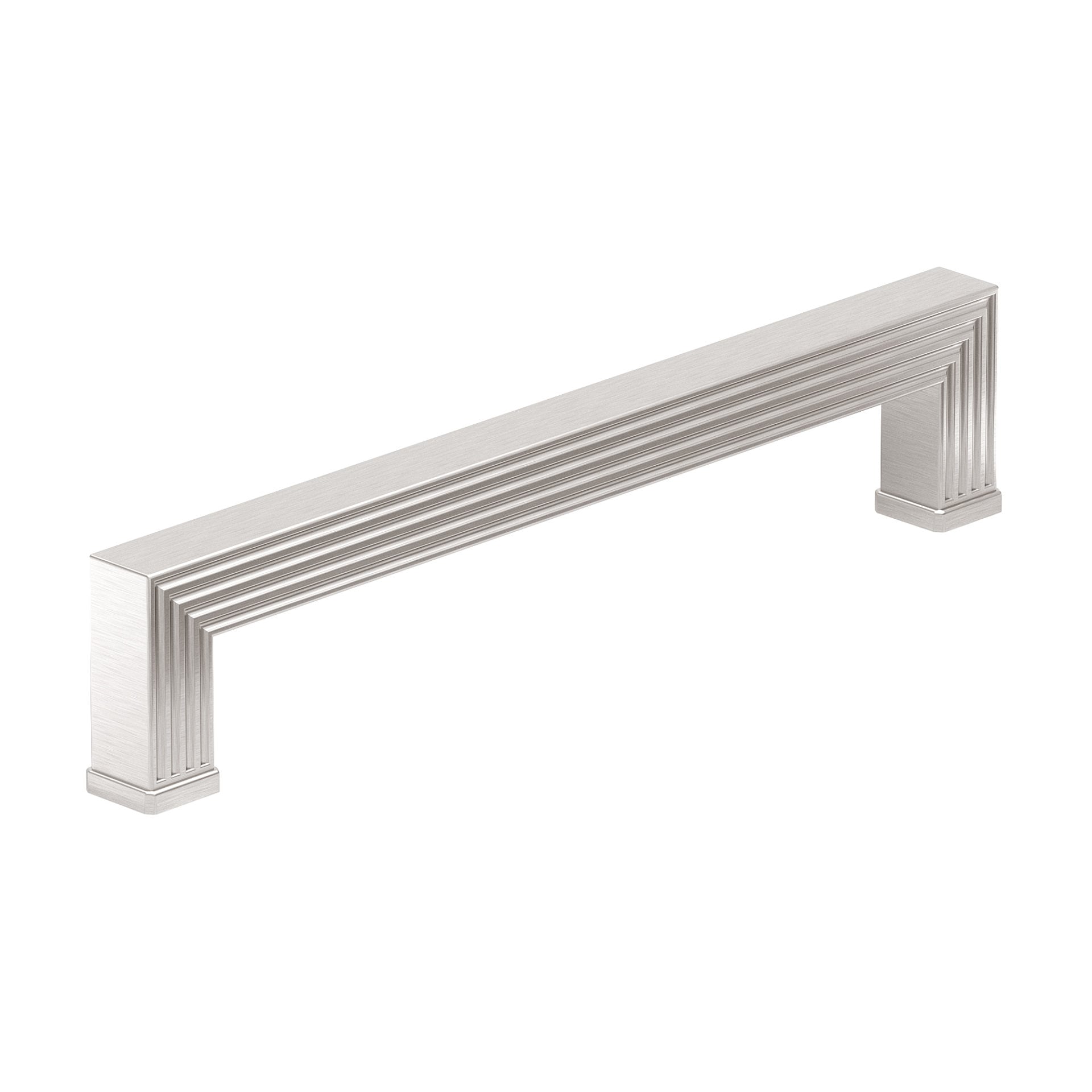 Richelieu BP8788192195 Como 7-9/16-in , 192mm Center to Center Brushed Nickel Rectangular Handle