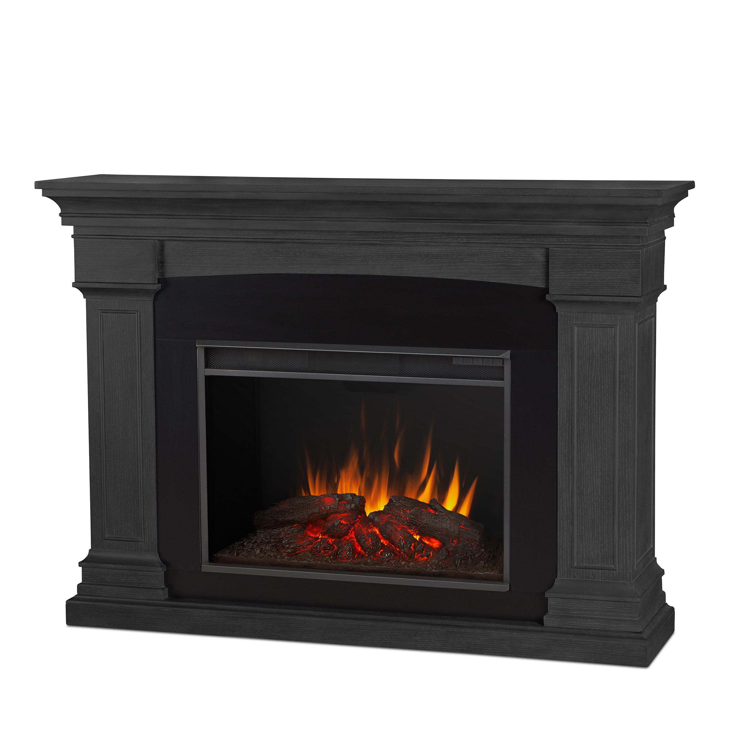 Real Flame 63-in W Gray Fan-forced Electric Fireplace at Lowes.com