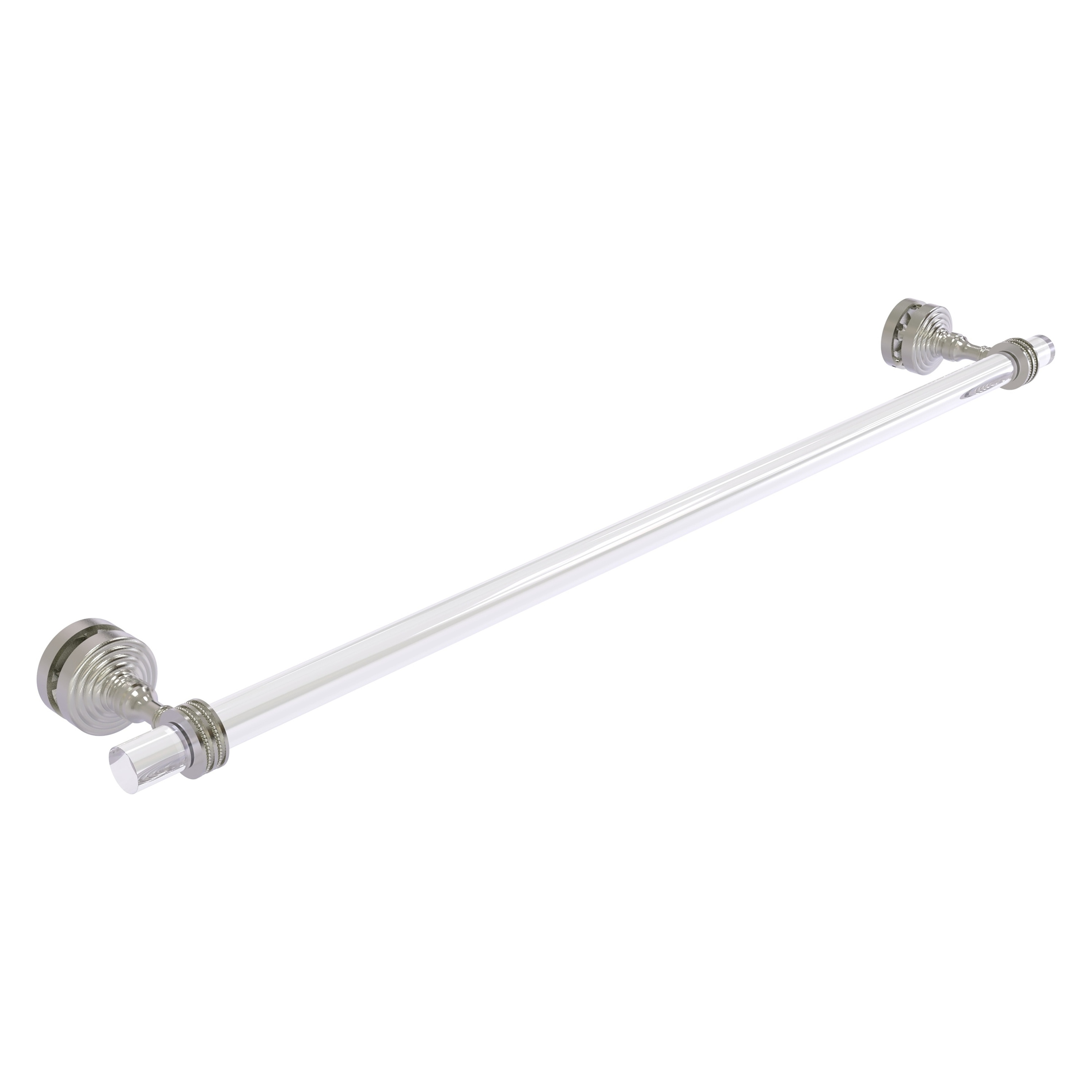 Allied Brass PG-41D-SM-30-SN Pacific Grove 30-in Satin Nickel Over-the-door Single Towel Bar