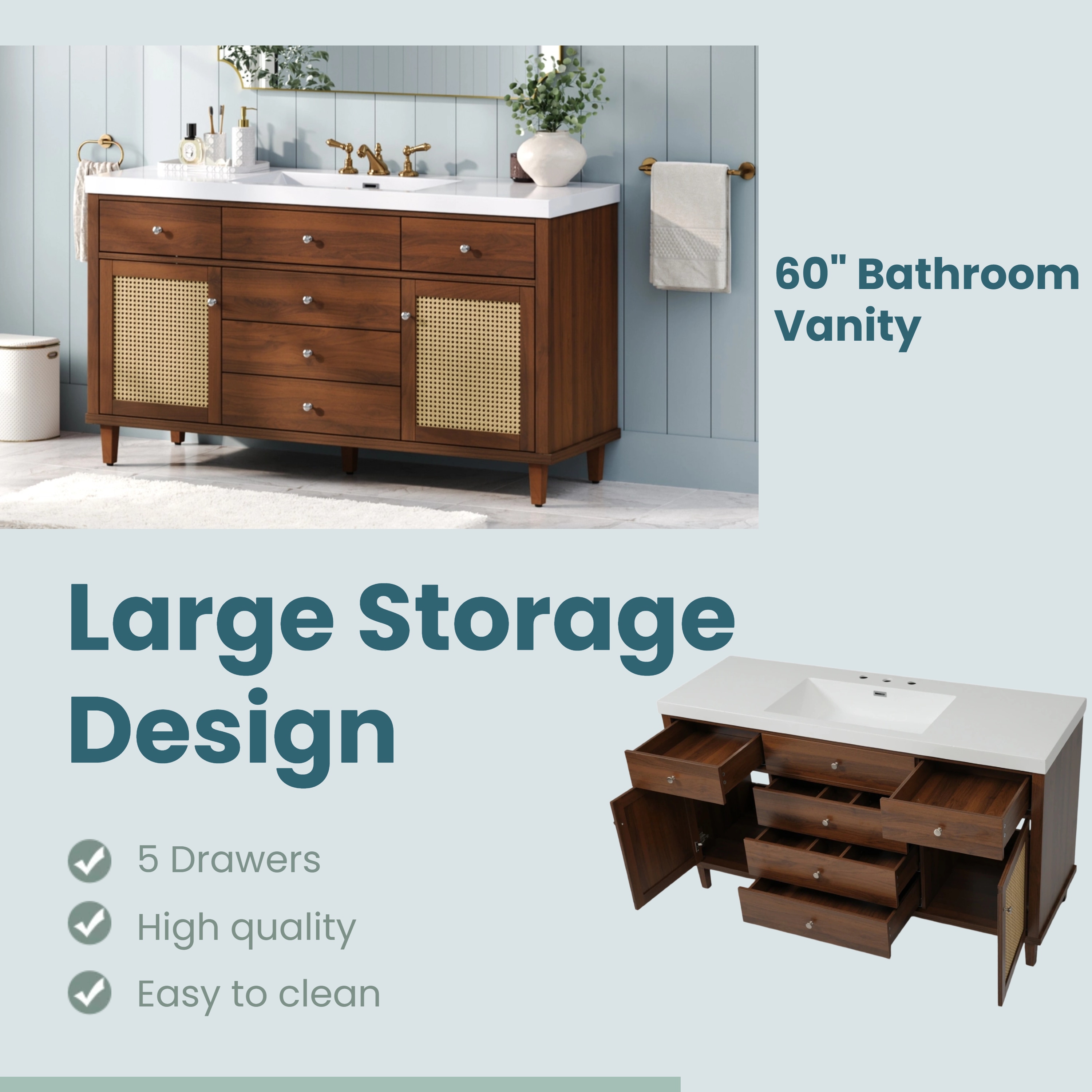 Forclover CNE-P397678W Bath-Vanity-Combo - View #8