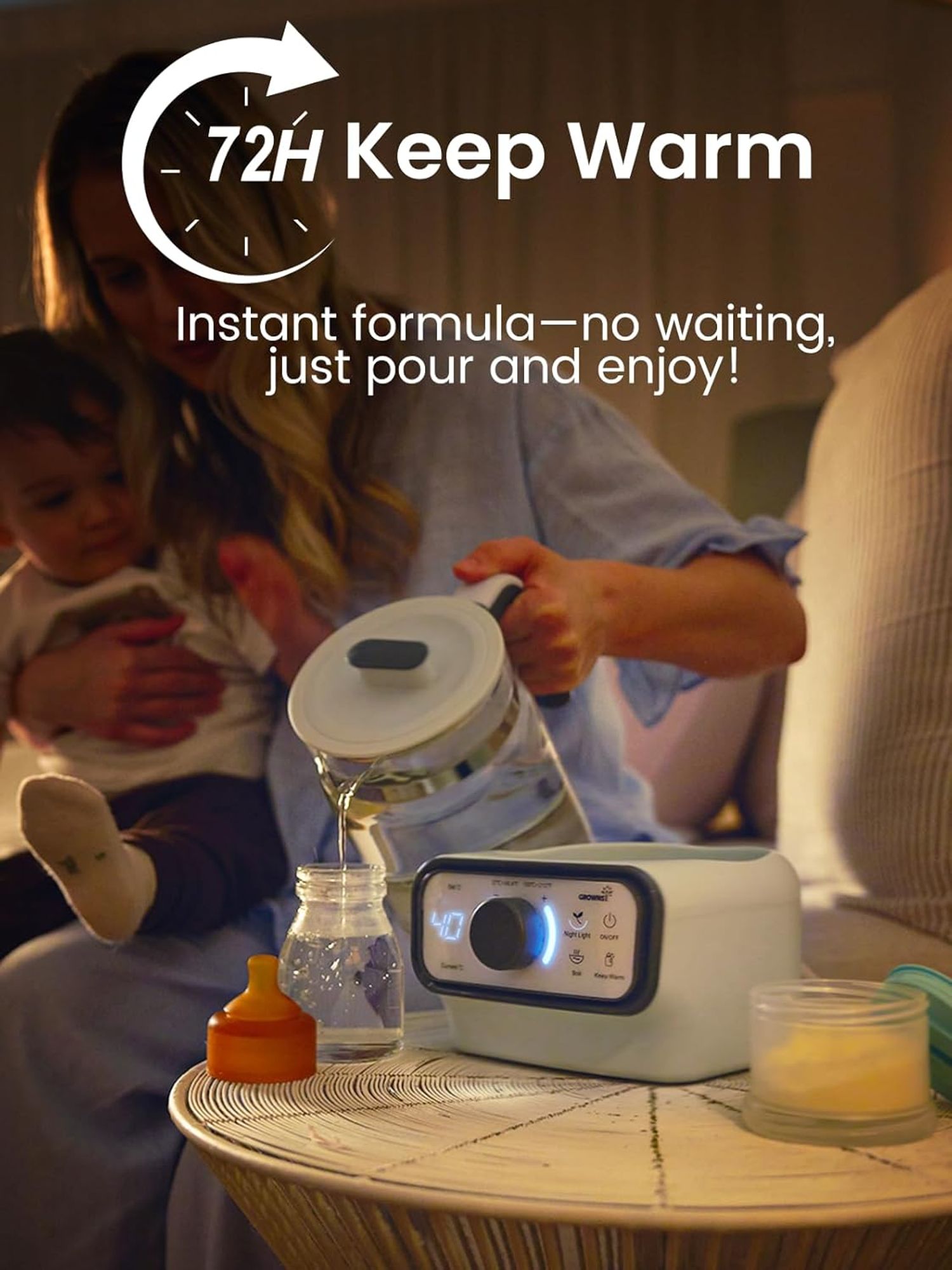 GROWNSY GREIWK113WHV2-LOWE Baby-Food-Makers-Bottle-Warmers - View #7
