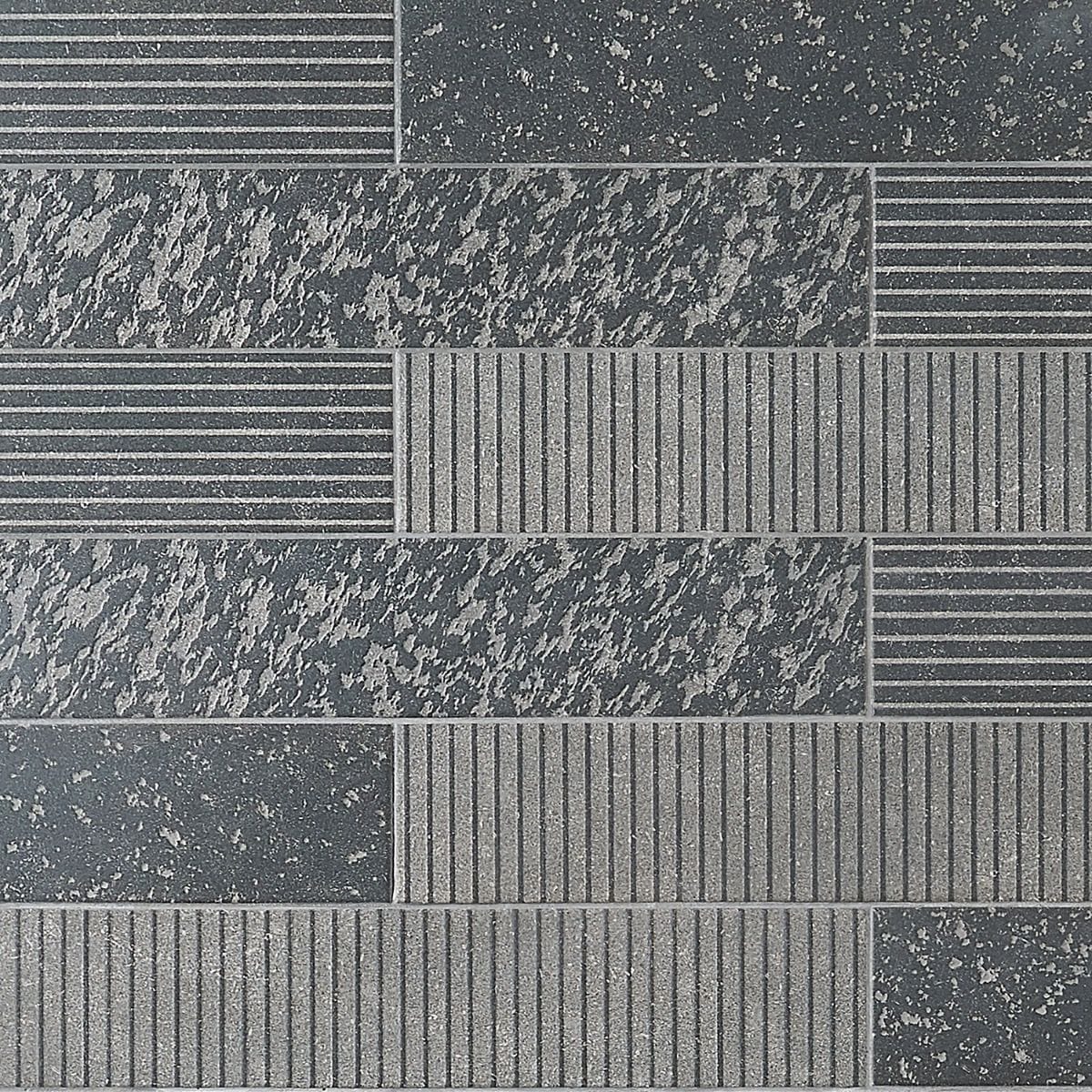 Artmore Tile EXT3RD105712 Lannister Deco Antracita 3-in x 20-in Matte Porcelain Subway Standard Floor and Wall Tile ( 7.85-sq ft Carton )