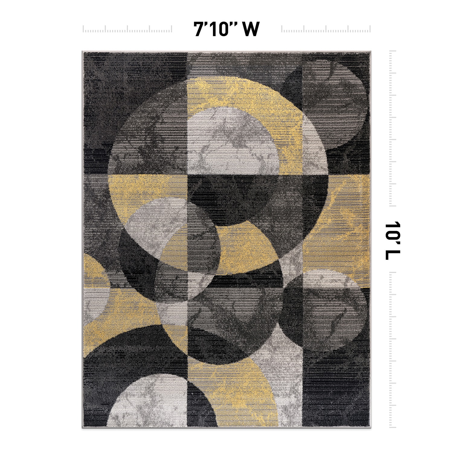 World Rug Gallery 397YELLOW8X10 rugs - View #3