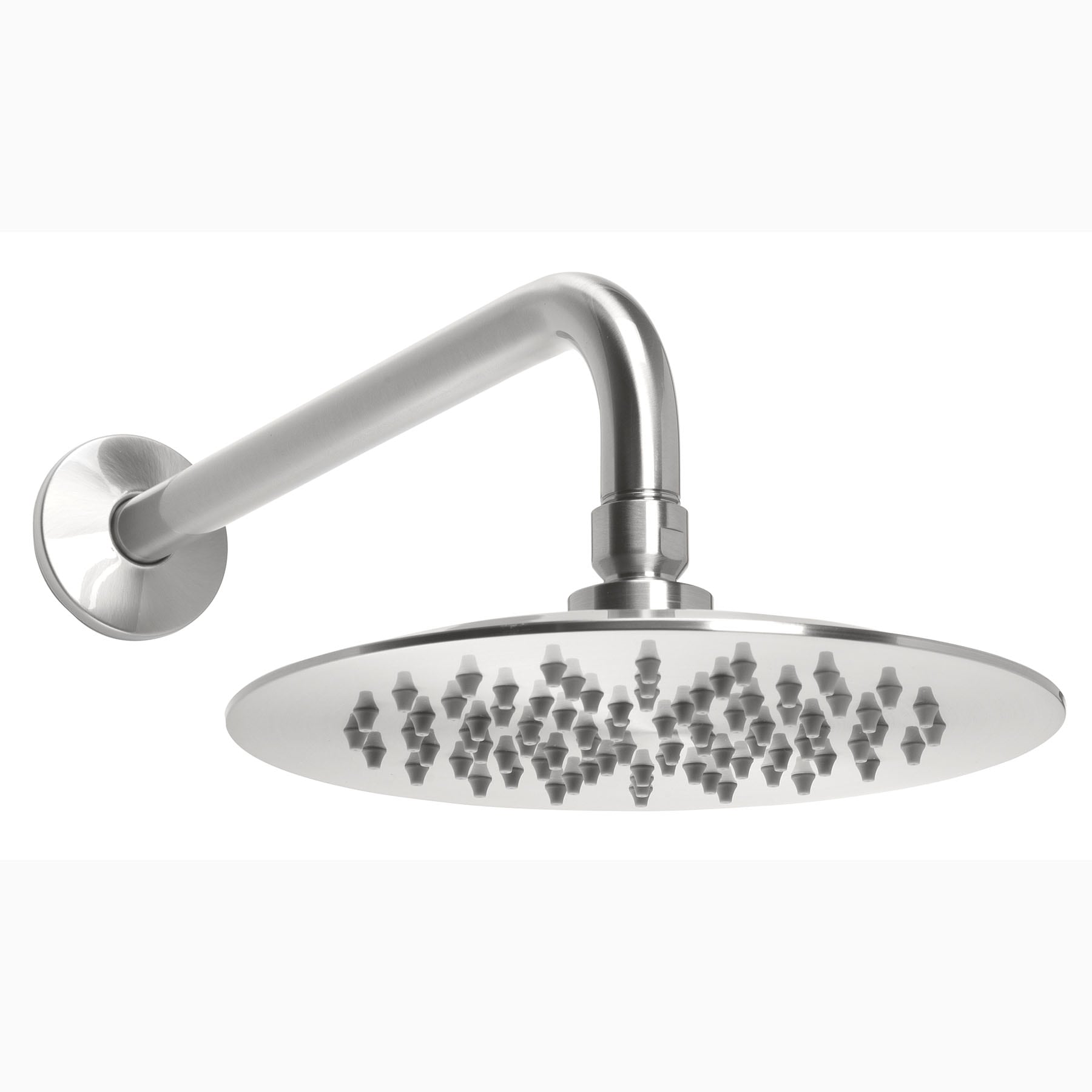 Home2O Adelina Brushed Nickel 10-in Round Fixed Rain 2.5 GPM HS50 ...