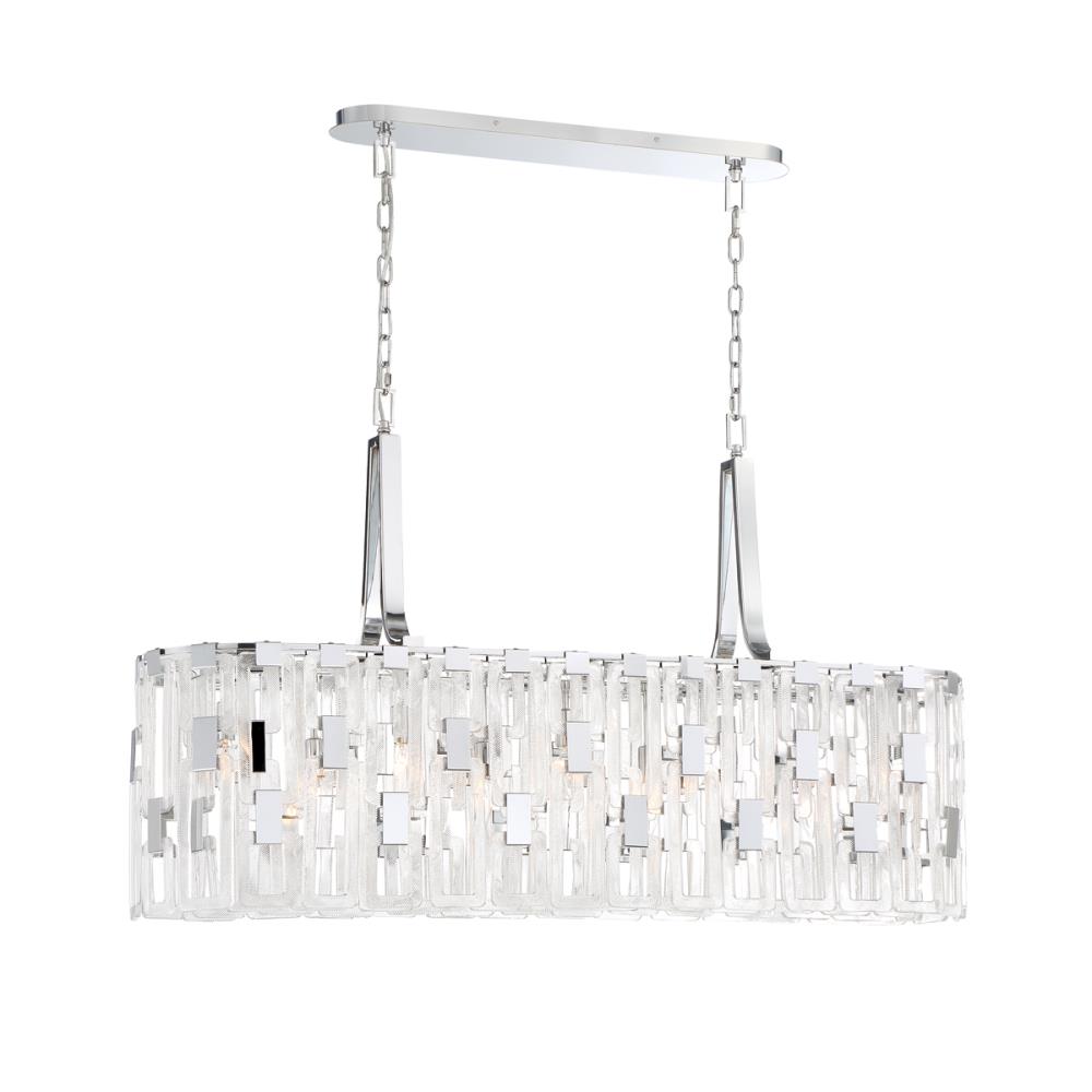 Eurofase 33743-011 Viviana 9-Light Chrome Transitional Chandelier