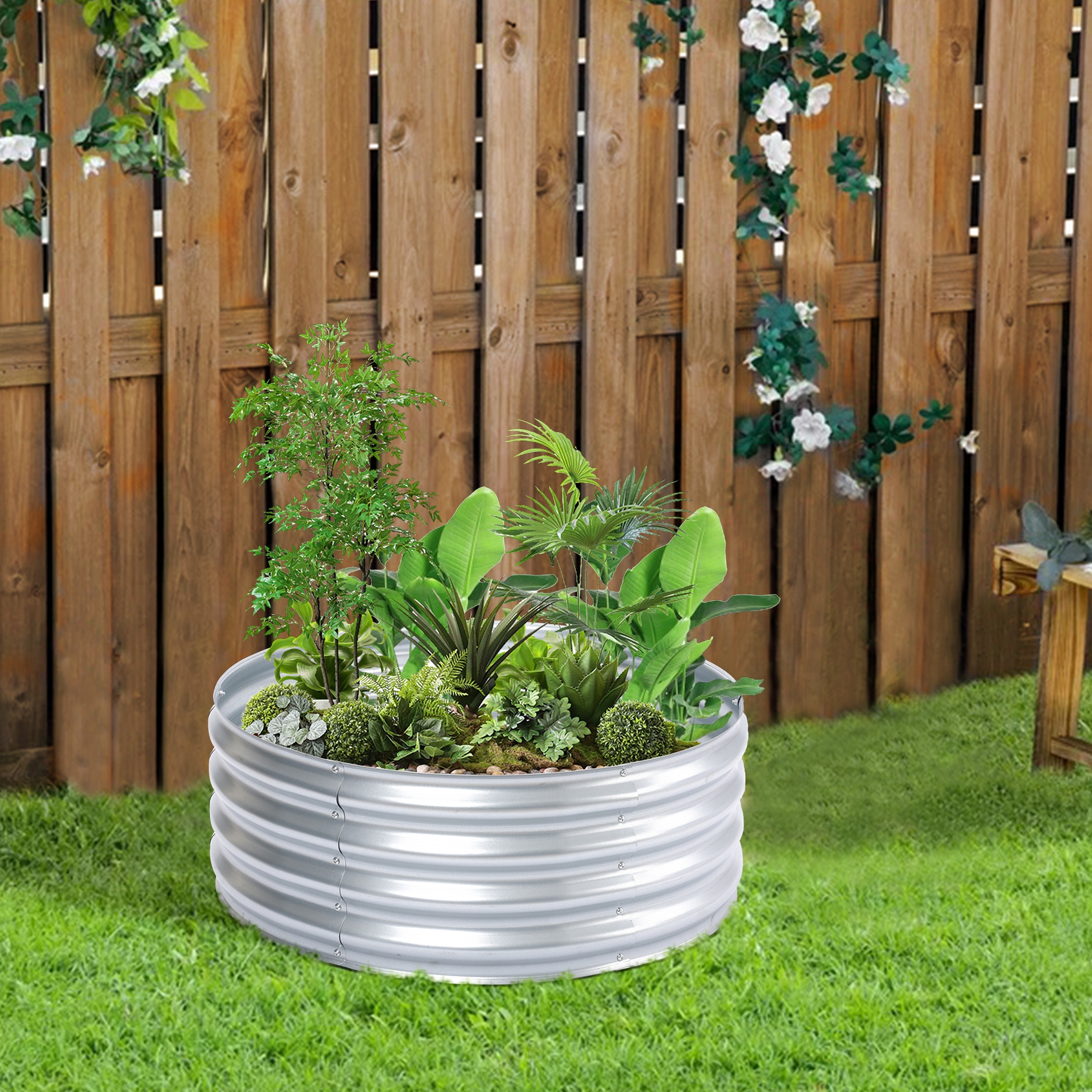 LuxenHome WHPL1665 Raised-Garden-Beds - View #2