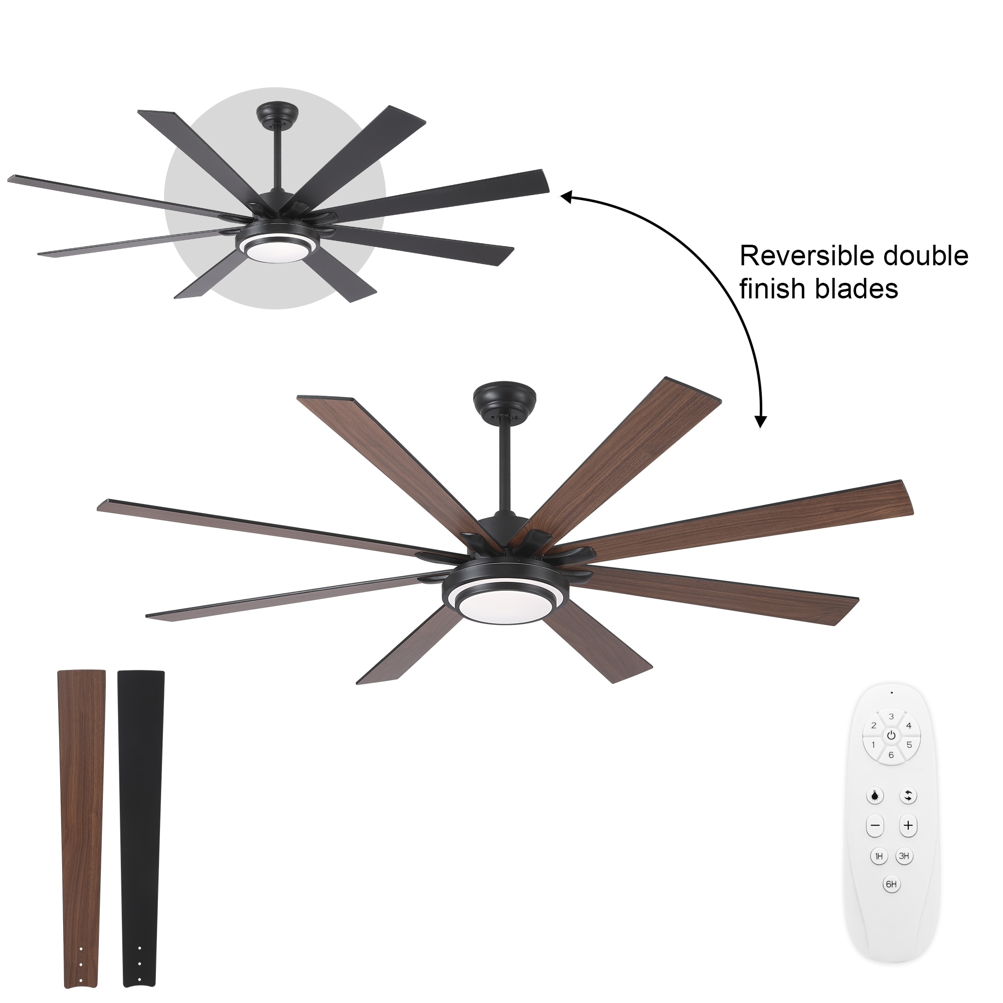 YUHAO LSDC8723BK72 Ceiling-Fans - View #2