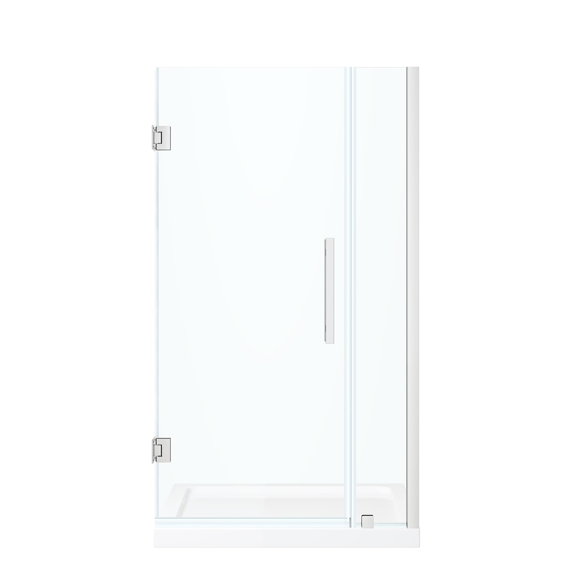 Endless Tampa-Pro 40'' W Chrome Frameless Rectangle Shower Kit