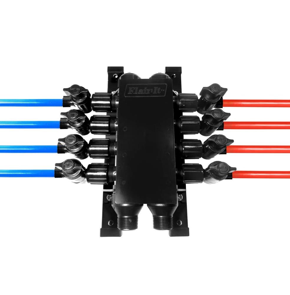 PEXLock 08000 Plastic 3/4-in Threading x 1/2-in Crimp 8 PEX Manifold