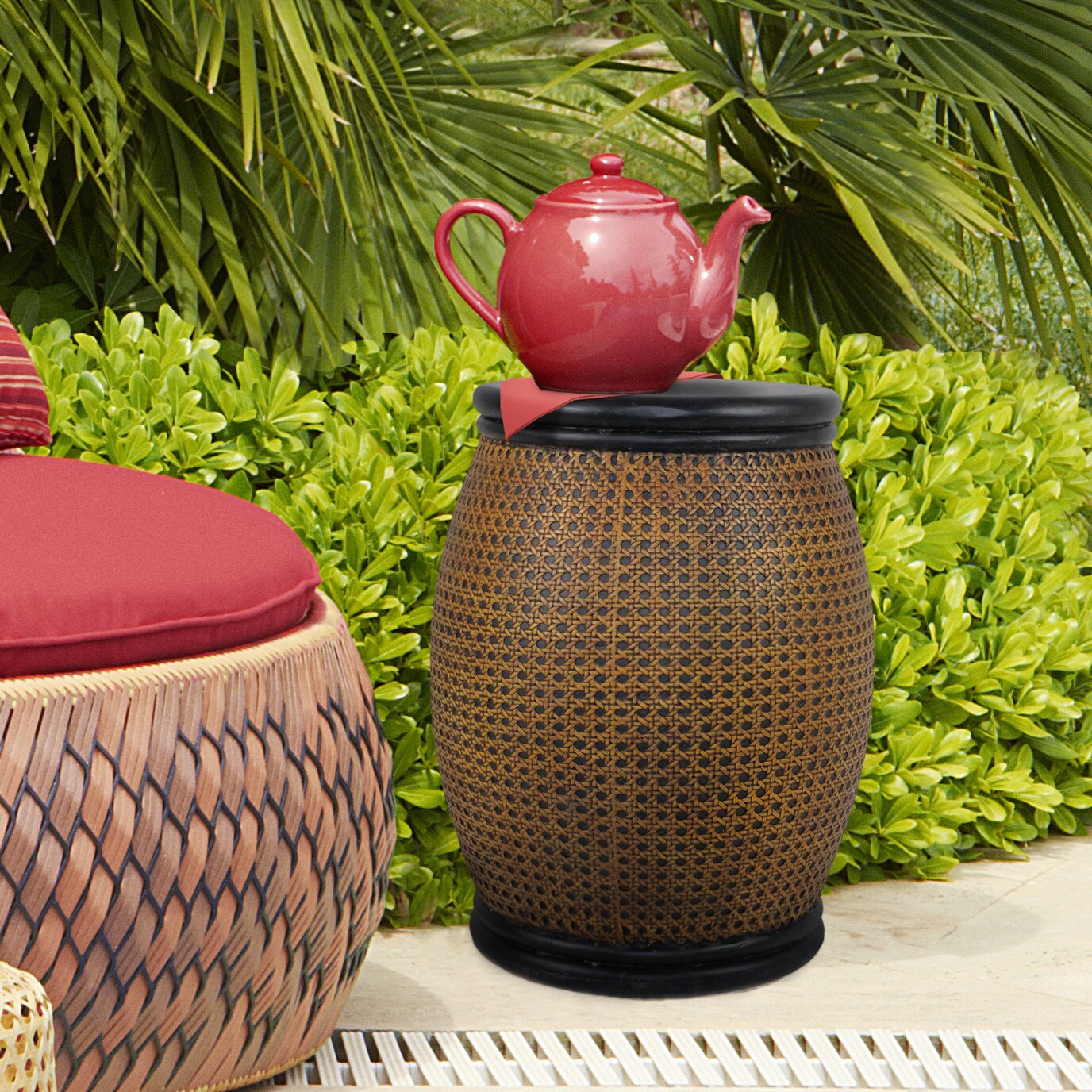 MPG Planters PC8866BLK Garden-Stools - View #3