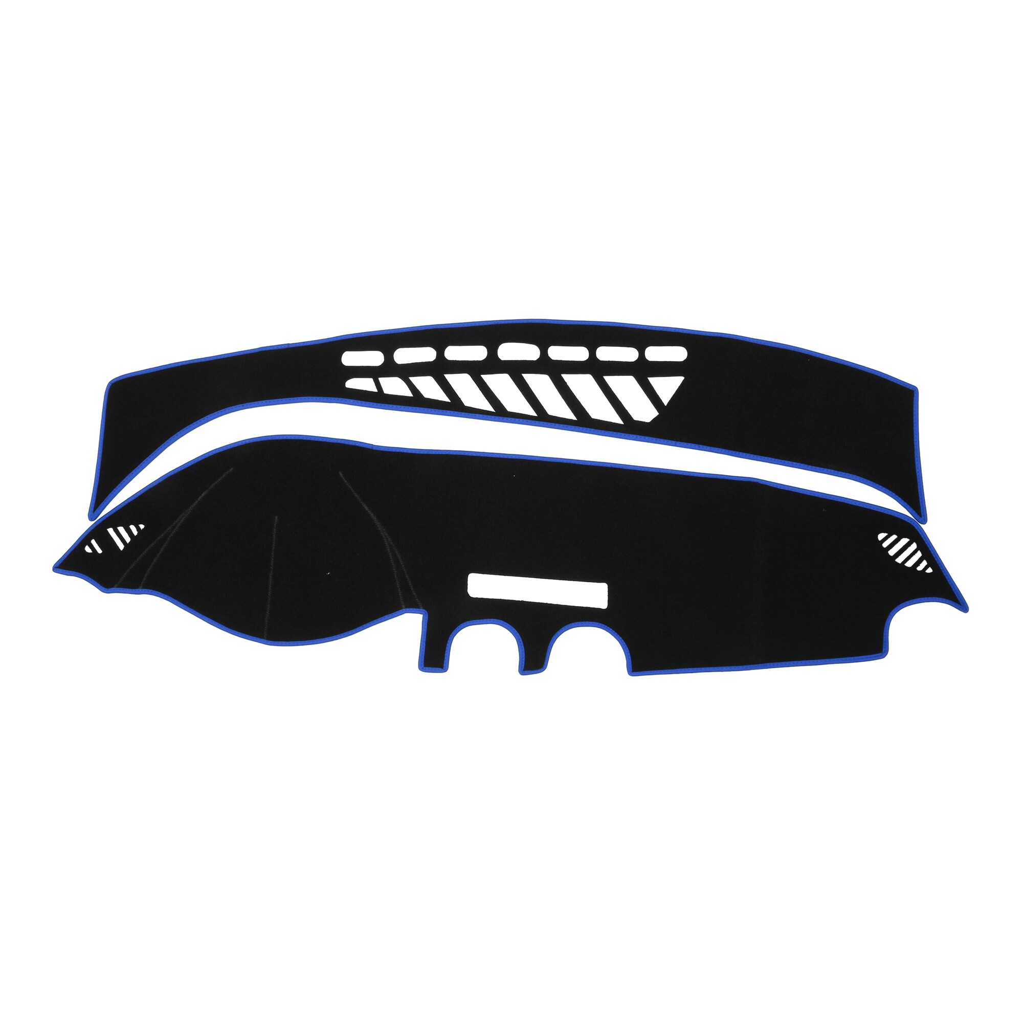 Unique Bargains Dash Cover for Audi A3 2014-2020 / Center Console Dashboard Cover / Non-Slip / Polyester / 1pc Black Blue