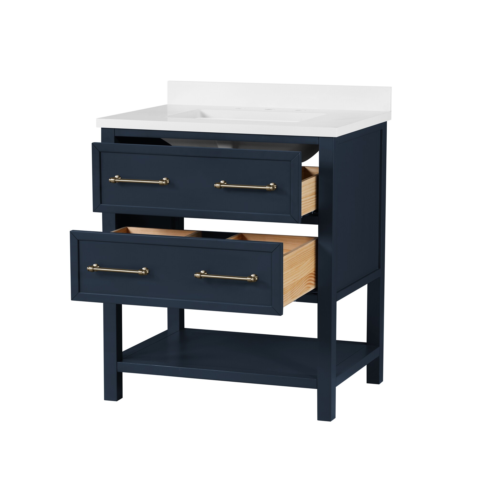 allen + roth A+R 60-IN WINDSOR BLUE VANITY at