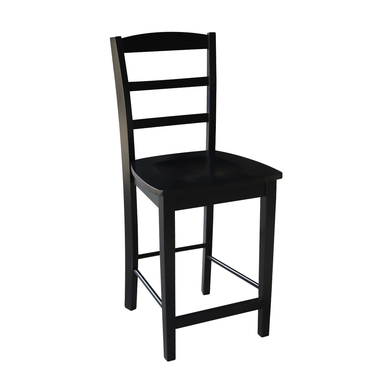 Black Rubberwood Bar Stools At