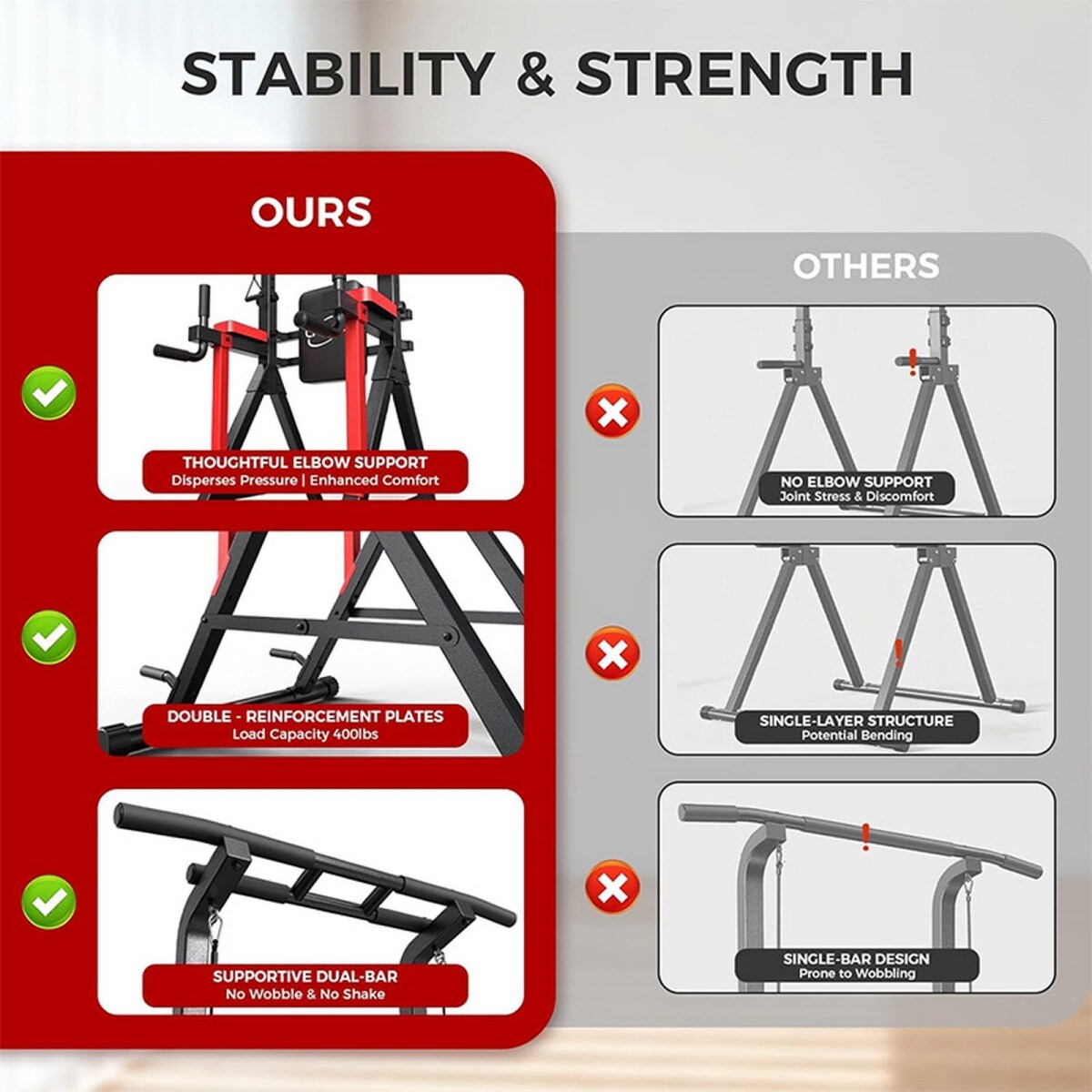 pooboo C86002 Pull-up-Push-up-Bars - View #8