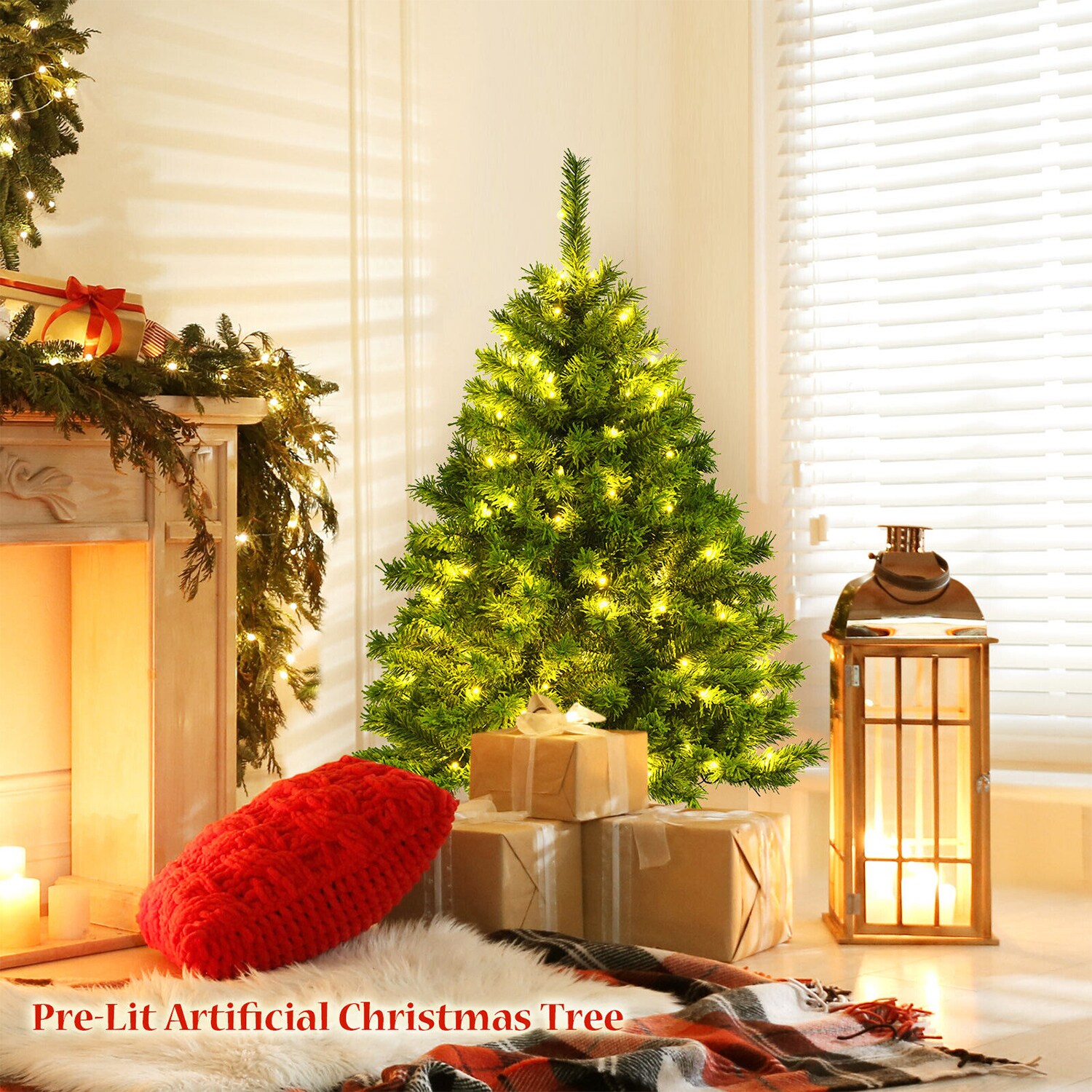 WELLFOR HYJ23577US Artificial-Christmas-Trees - View #6