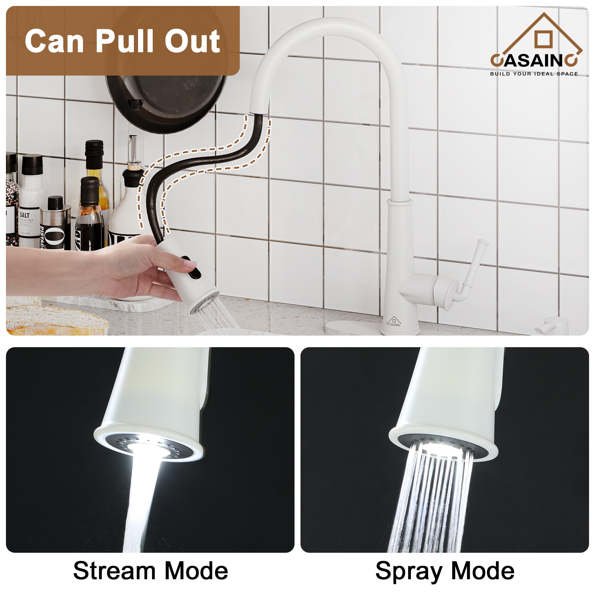 CASAINC CA-W3085-MW Kitchen-Faucets - View #3
