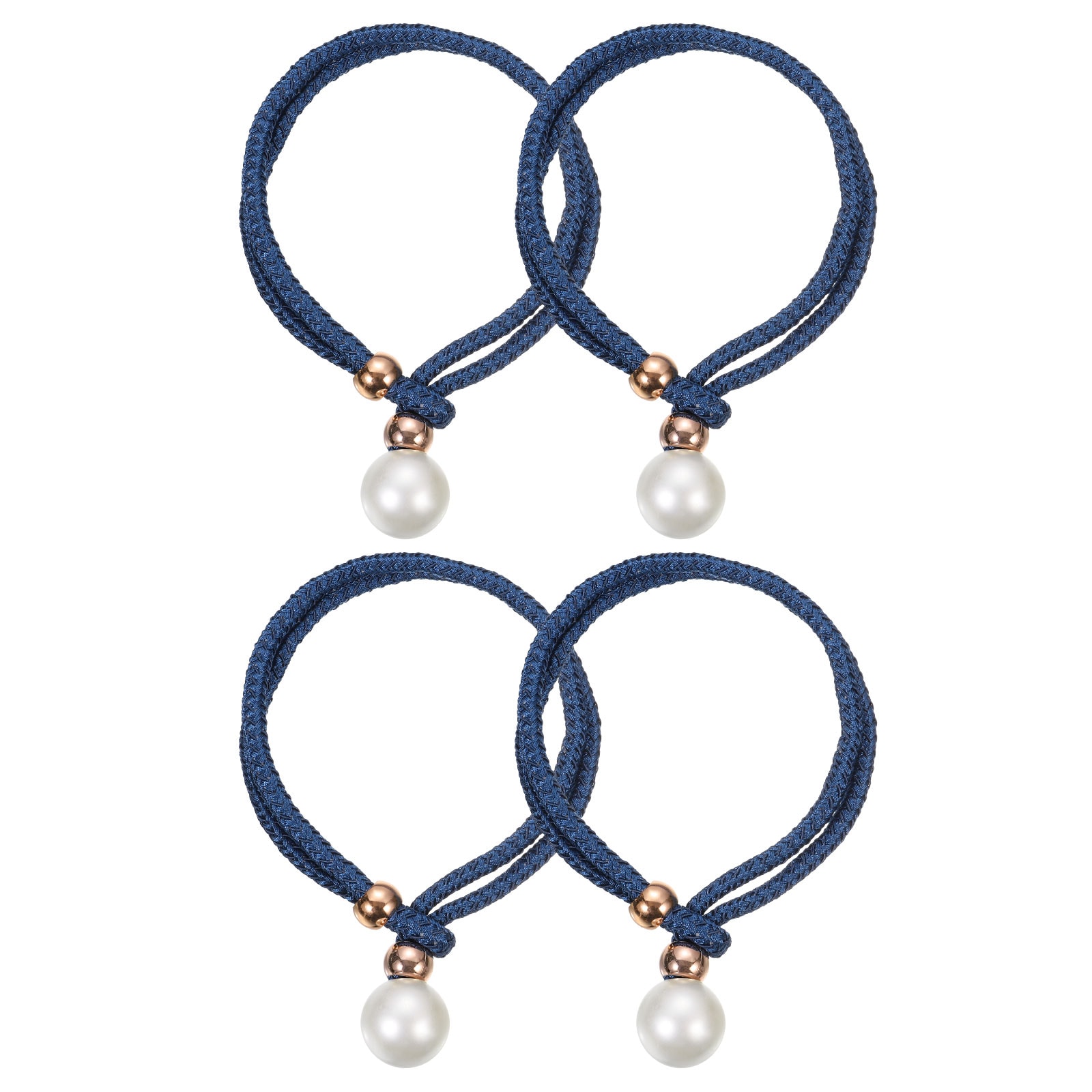 Unique Bargains - Curtain Tieback 4 Pack Polyester Hand Woven Decorative Rope Curtain Holdback fo...
