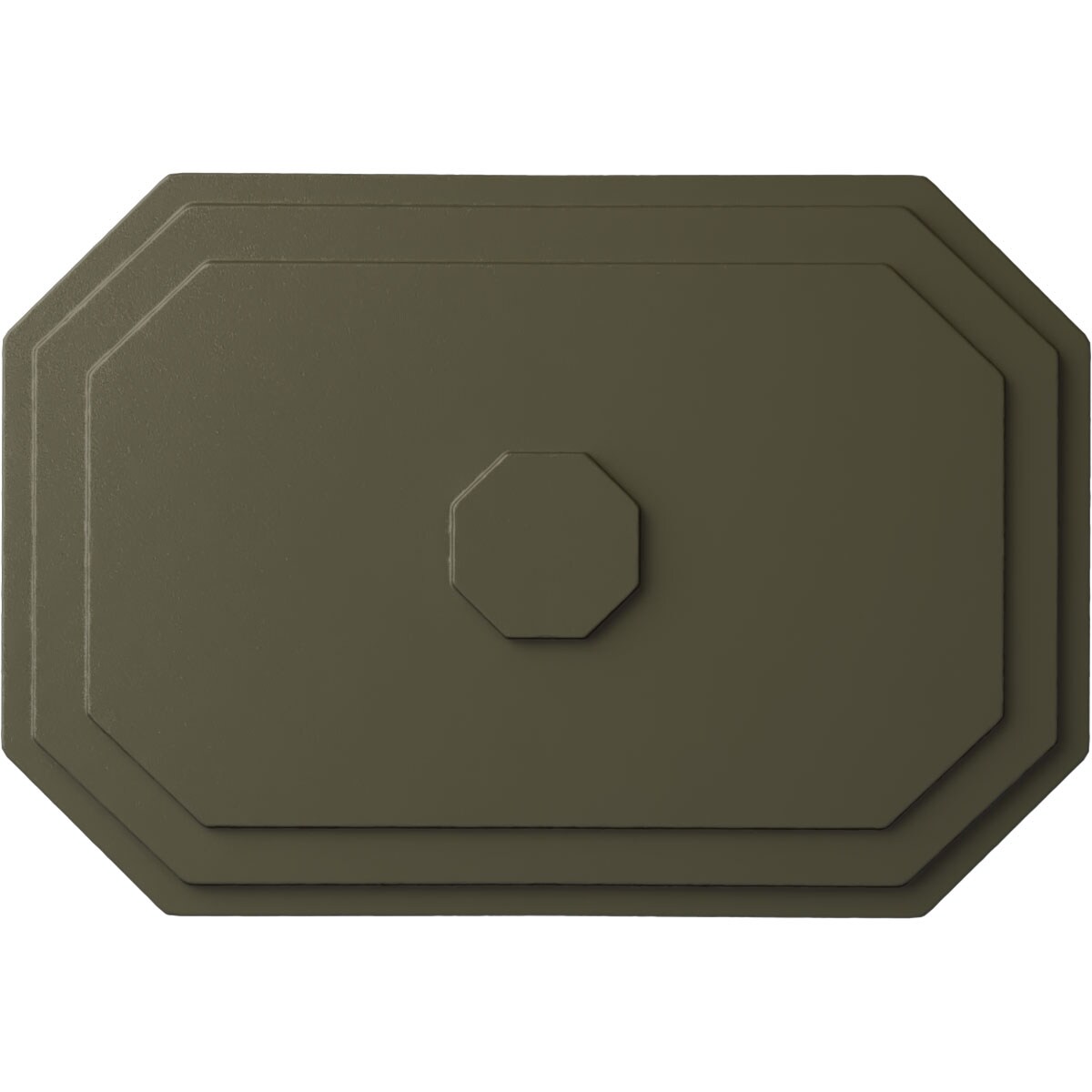 Ekena Millwork CM25FEWHF Felix 25.25-in W x 17.25-in L Painted Witch Hazel Polyurethane Whole Ceiling Medallion