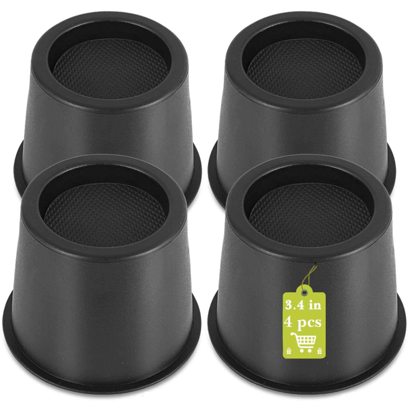Yichuhaoxi  Furniture Risers 4 Inch Heavy Duty Bed Risers for Table Desk Couch Chair Sofa Cabinet Bed Frame Dorm Black durable home and garden