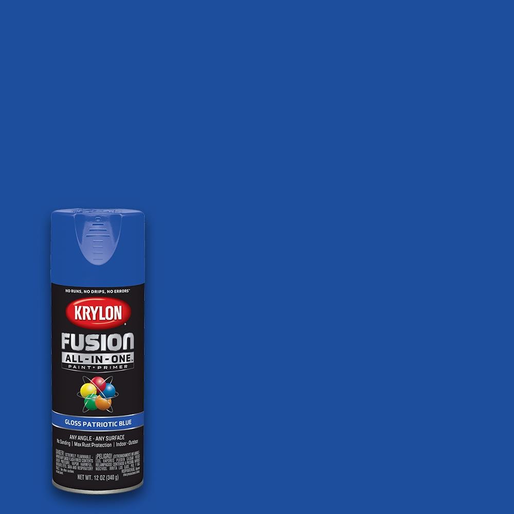 Krylon - Enamel Spray Paint: True Blue, Gloss - 07283203 - MSC Industrial  Supply