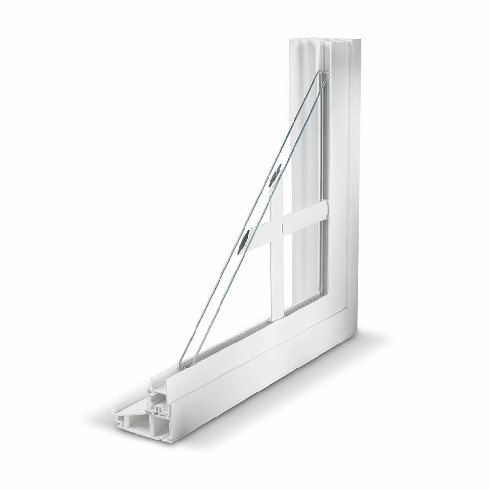 JELD-WEN Brickmould Vinyl 47-1/2-in X 47-1/2-in White Left-Handed Vinyl ...