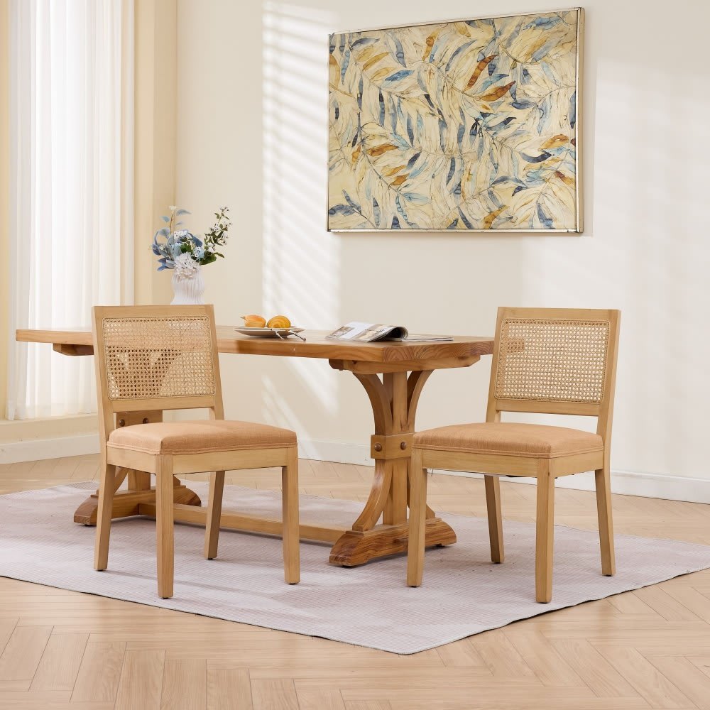 Coolbibila QUILT-DINING-TAN Dining-Chairs - View #2