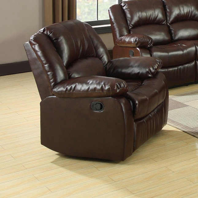 Furniture Of America Winslow Rustic, American Furniture Leather Recliners