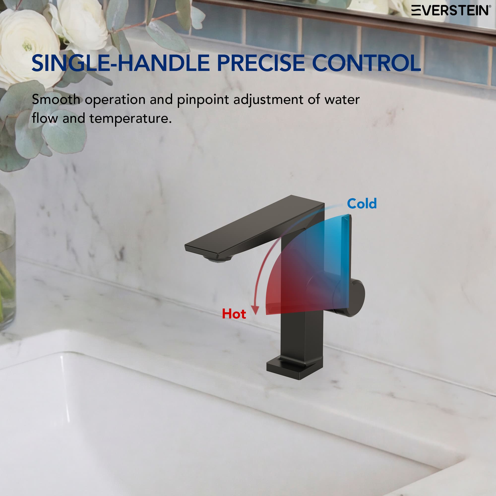 EVERSTEIN SFS-1304B-BK Lavatory-Faucets - View #5