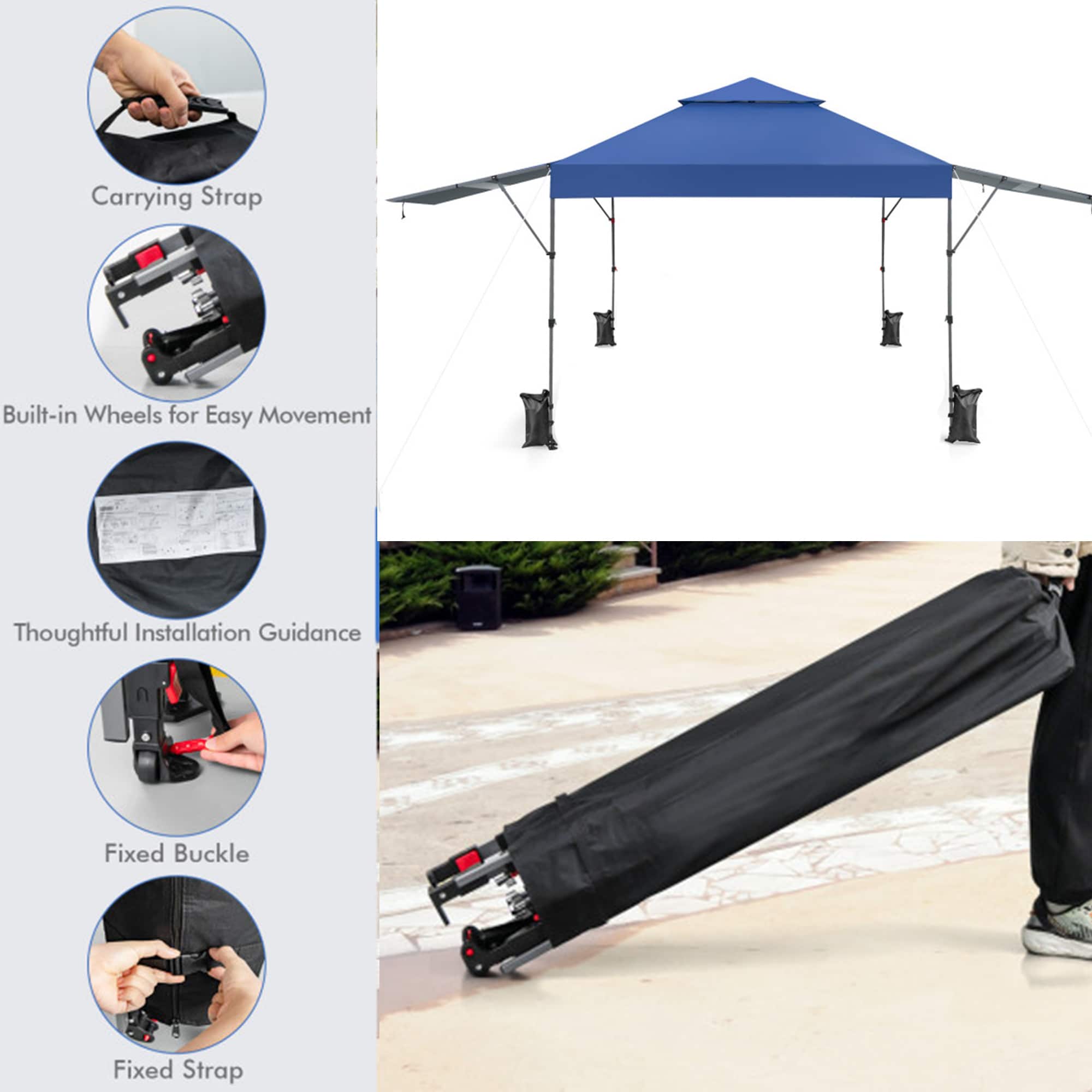 WELLFOR TDJ10844BL Canopies-Sl - View #7