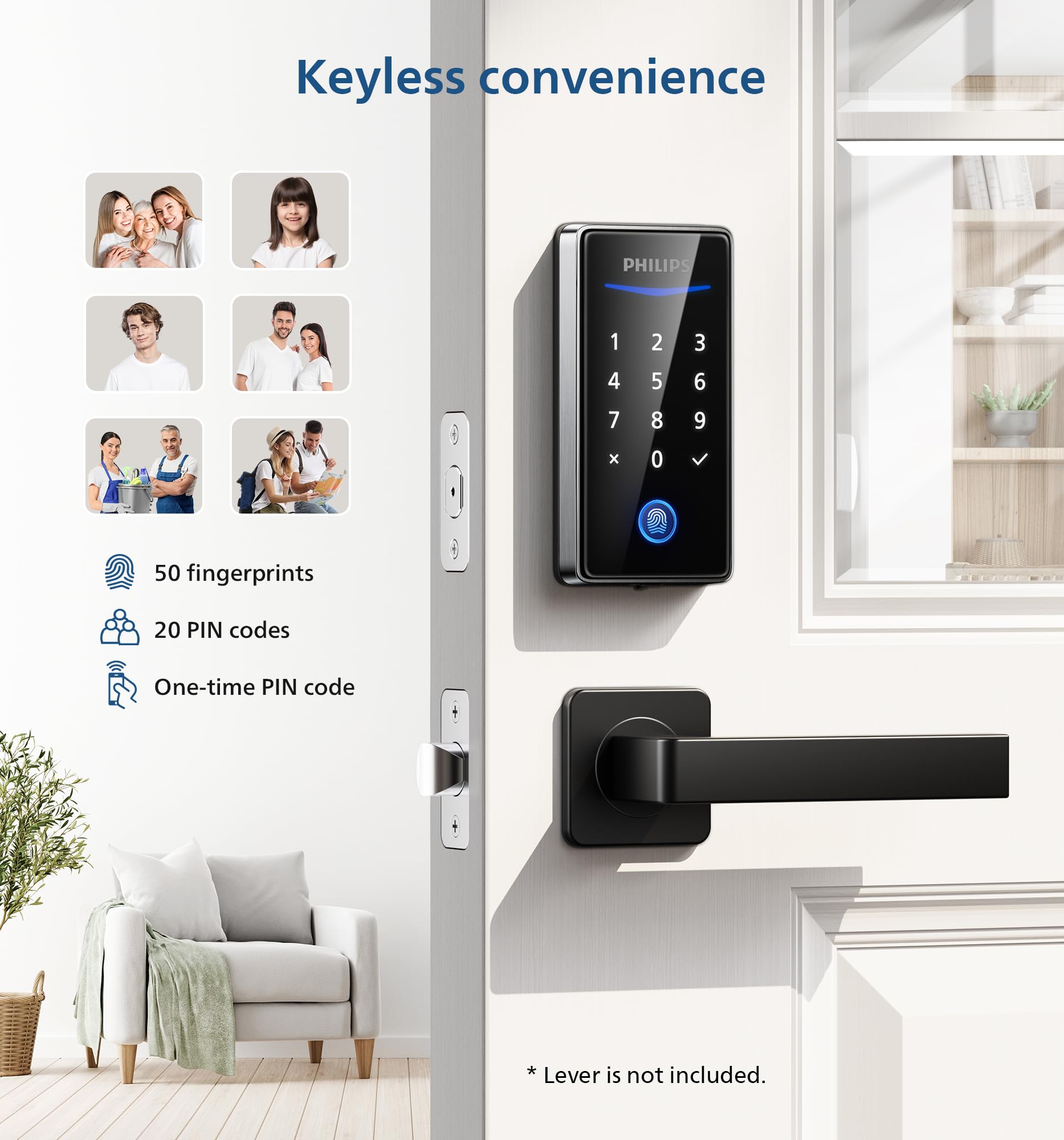 Philips 1000SERIES Electronic-Door-Locks - View #3