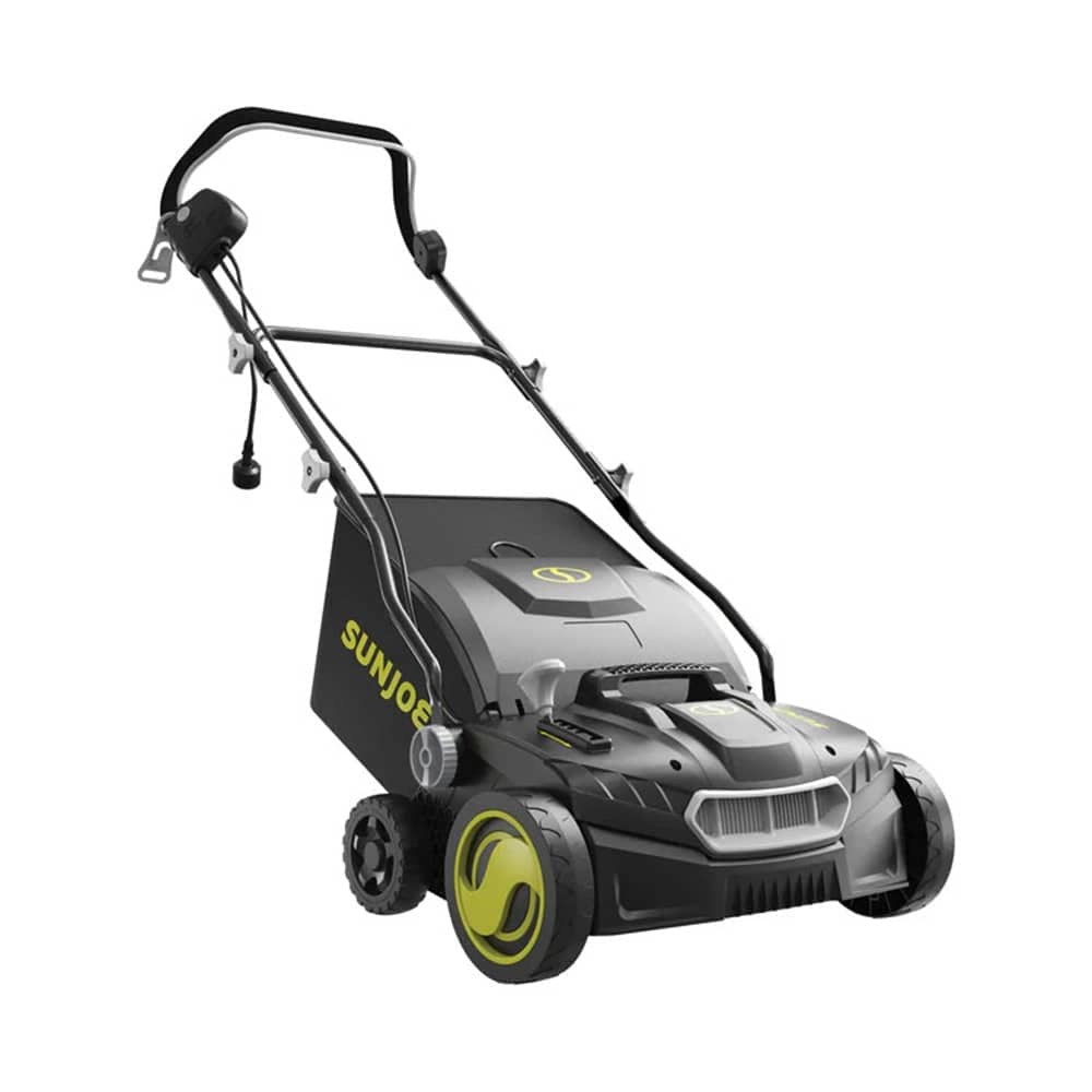 Sun Joe 15 inch Battery Powered Dethatcher Scarifier with 13.2 Gallon Bag 15 Amp #418162