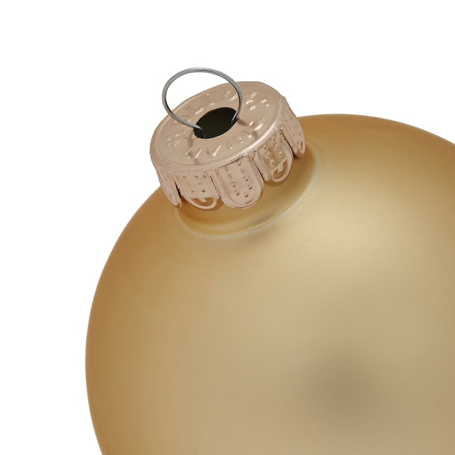 Holiday Living 8-Pack Gold Ball Indoor Ornament Set at Lowes.com