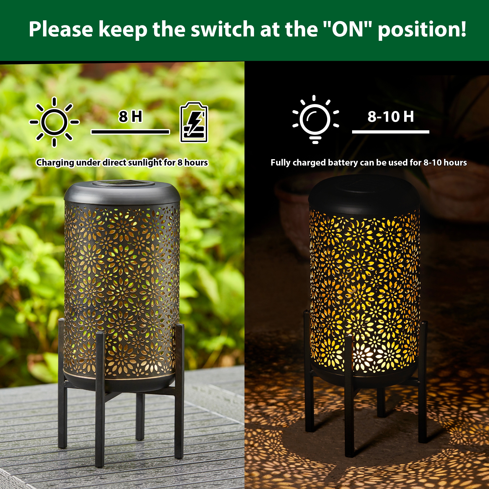 Glitzhome 2023300078 Outdoor-Decorative-Lanterns - View #9