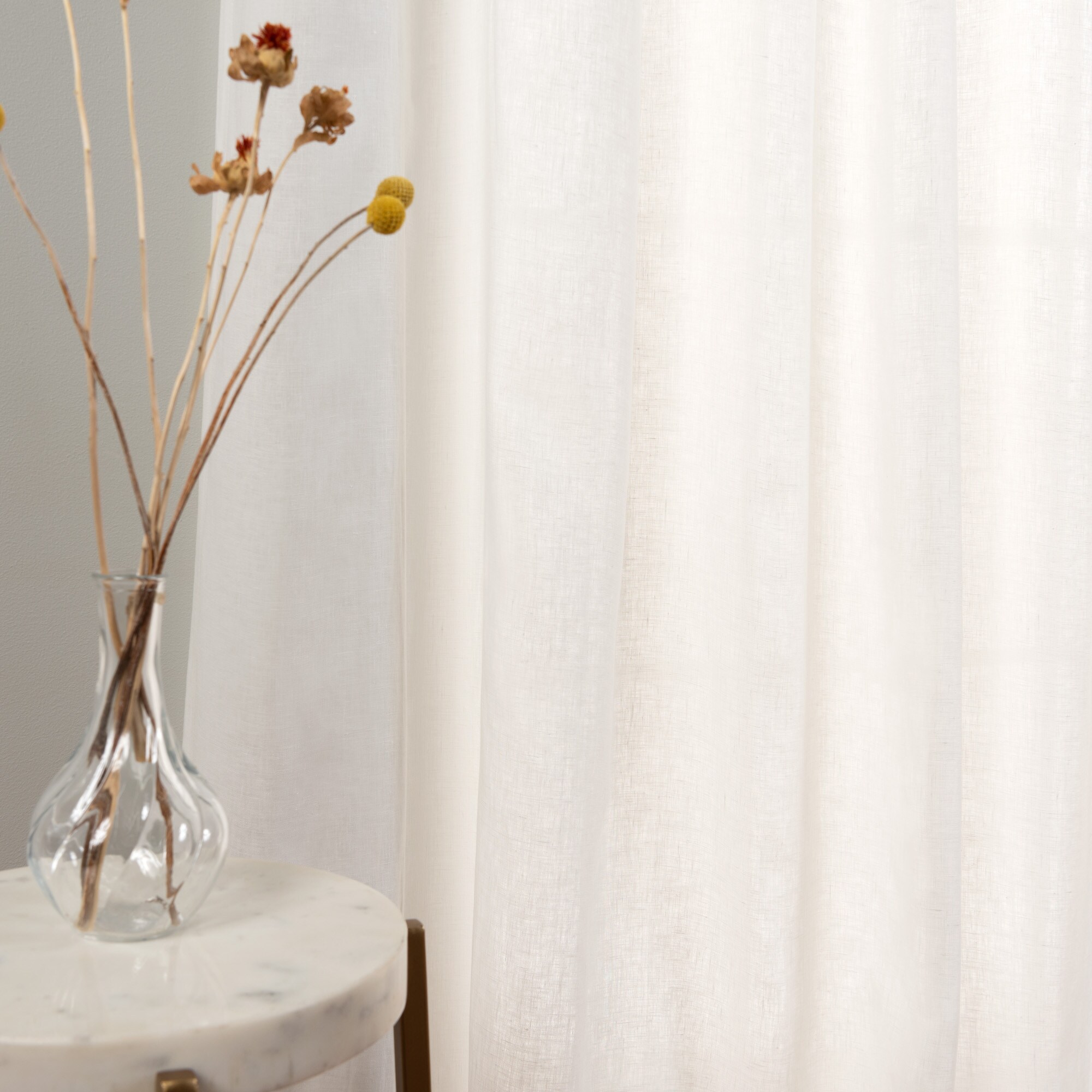 Best Home Fashion YK-04-TAB-LN-96-WHIT curtains - View #6