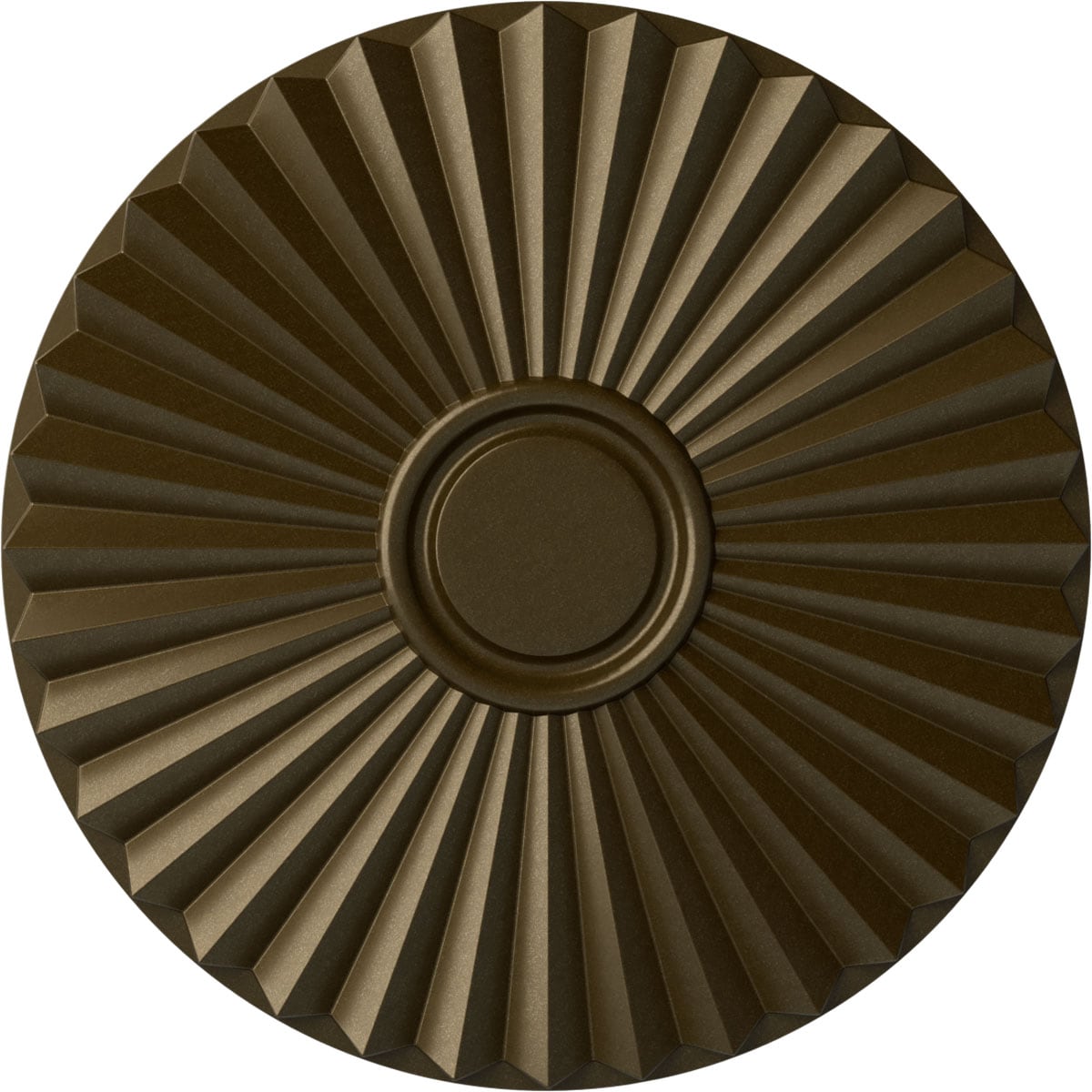 Ekena Millwork CM20SHBRS Shakuras 19.75-in W x 19.75-in L Brass Polyurethane Ceiling Medallion